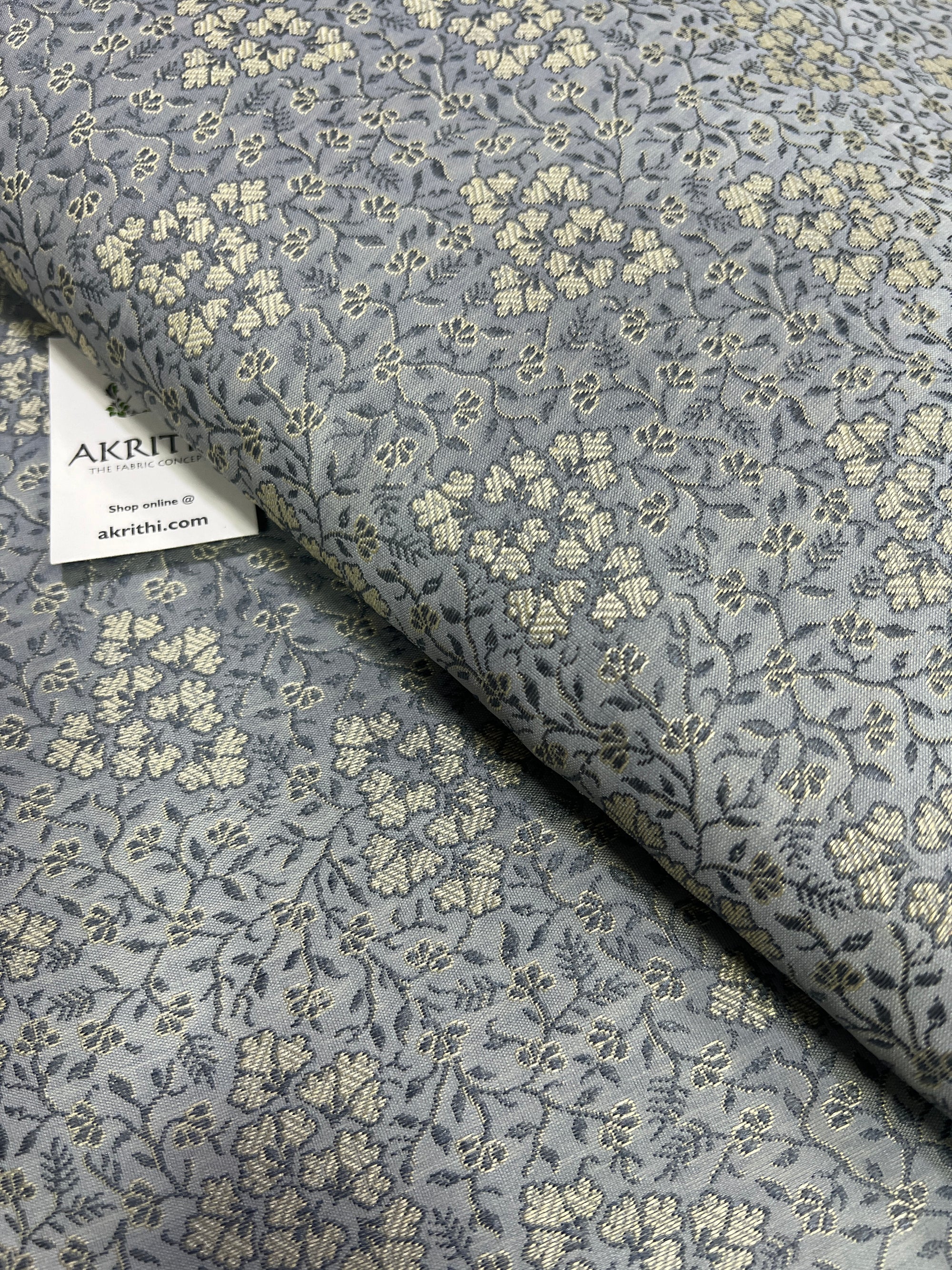Banarasi brocade fabric without zari