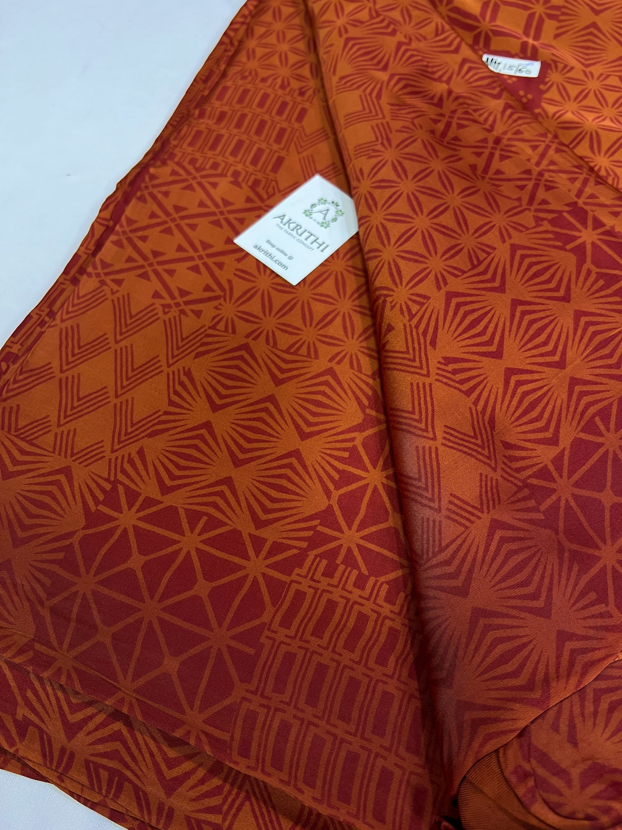 Hand printed modal fabric