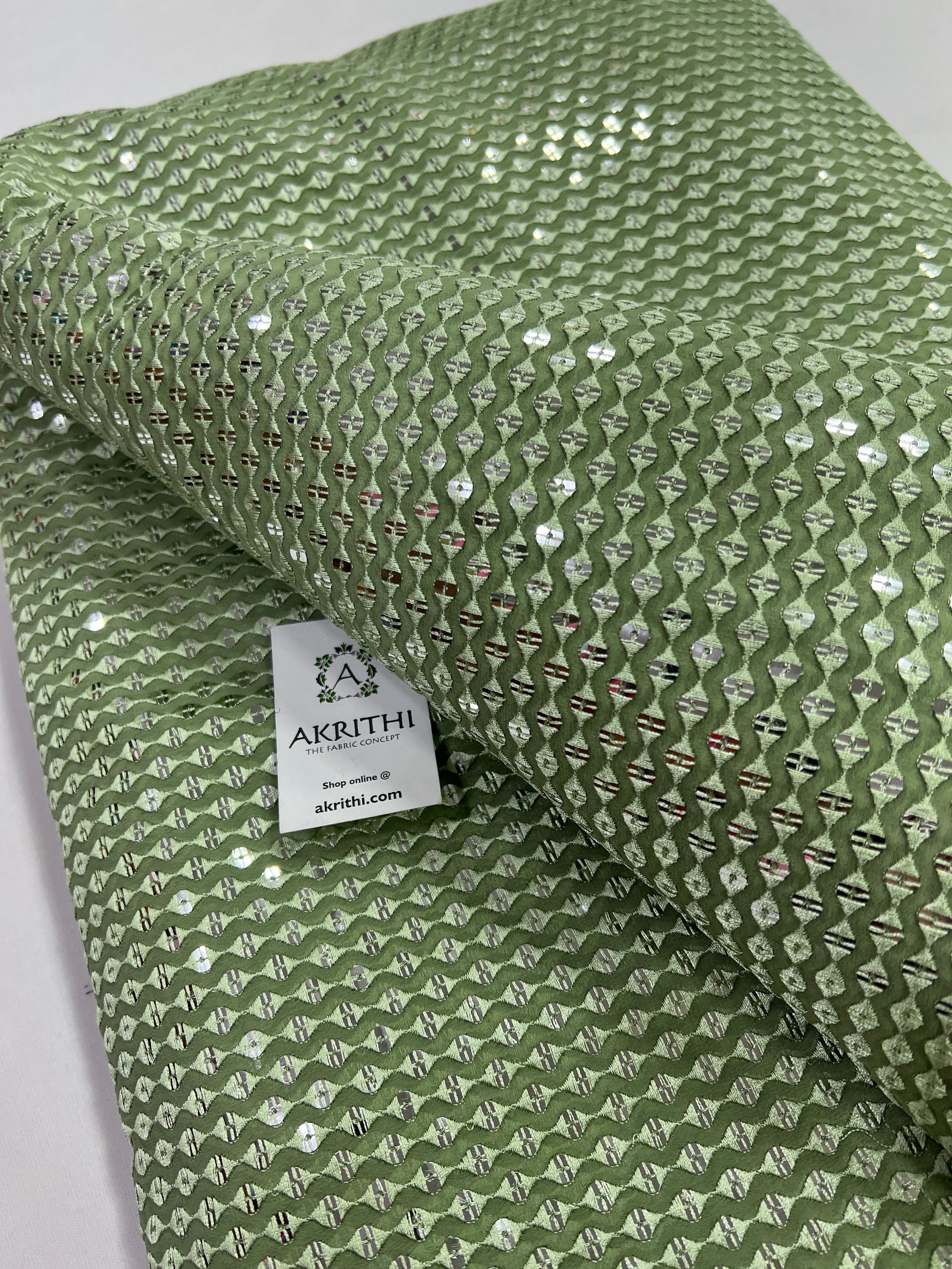 Embroidery on Georgette fabric