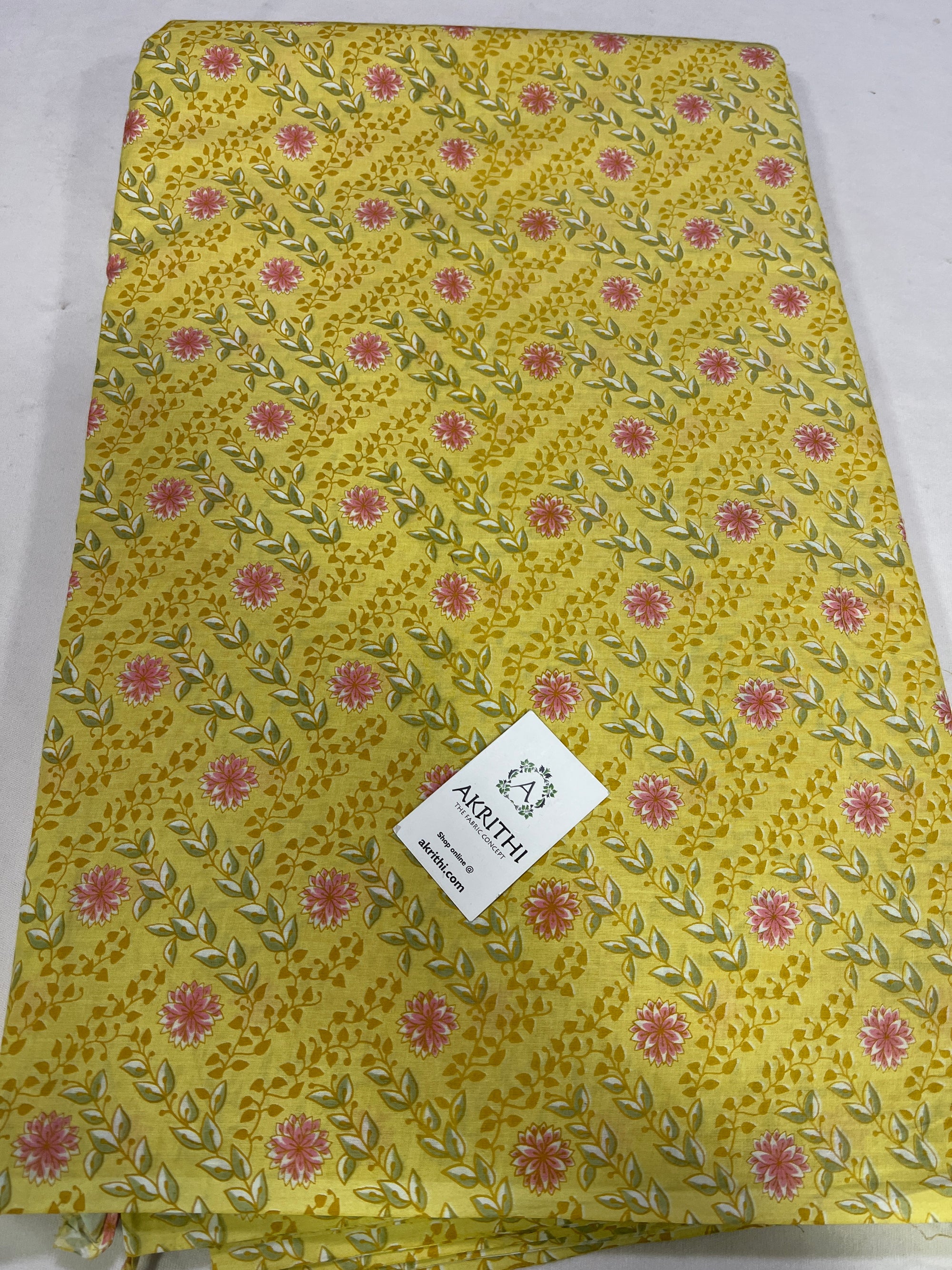 Printed pure cotton fabric