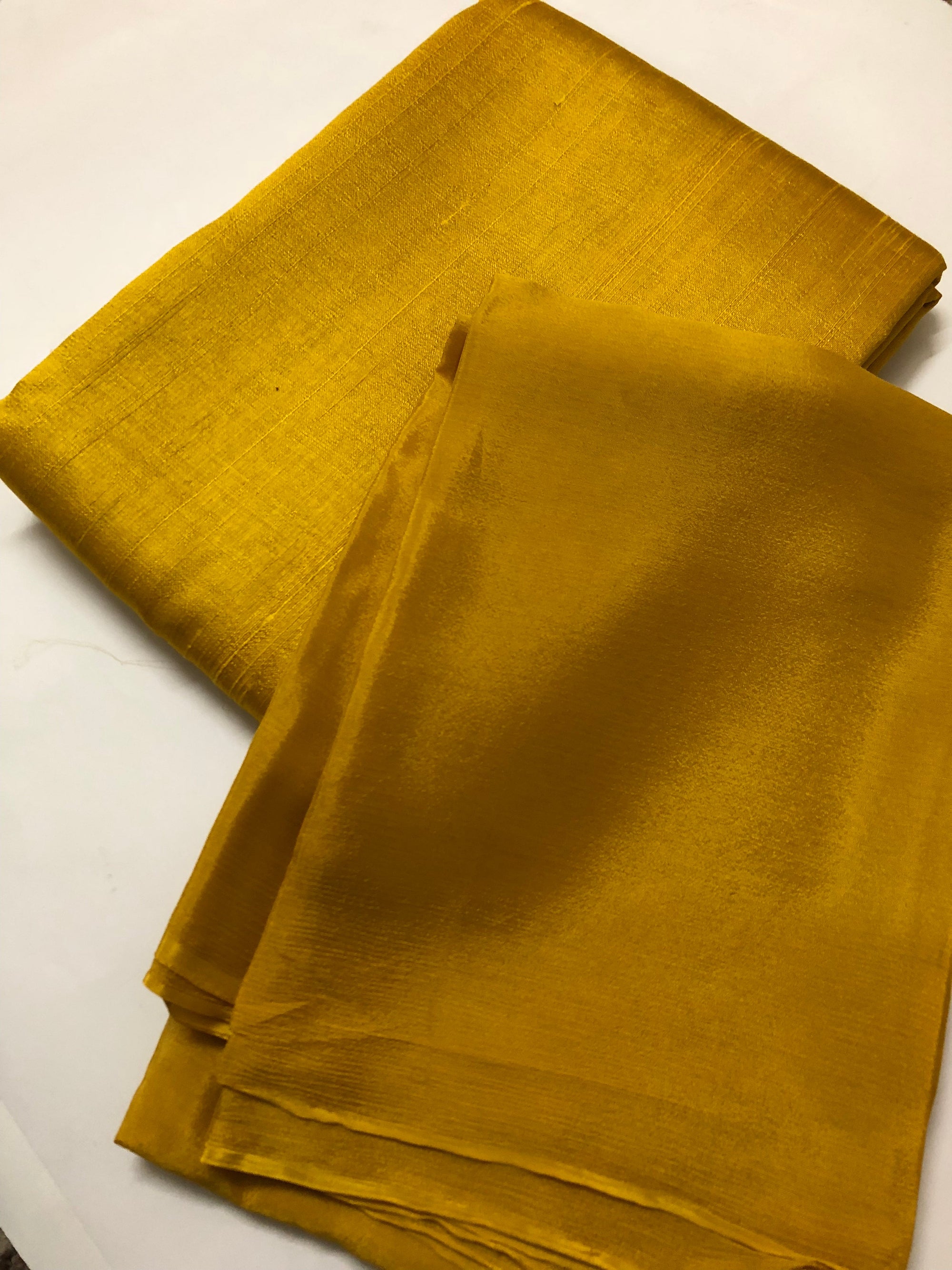 Pure raw silk kurta with chinon dupatta