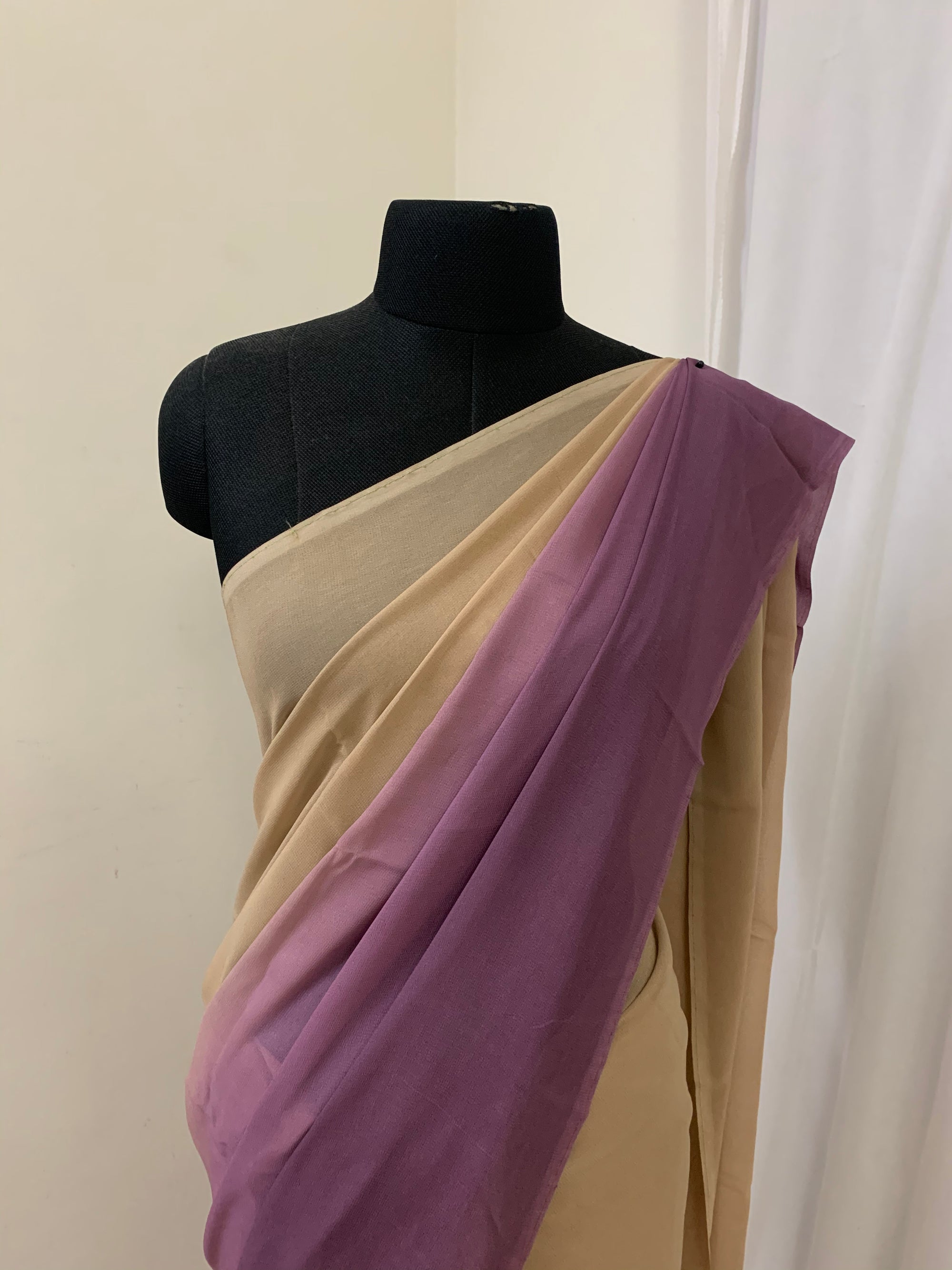Shaded georgette saree