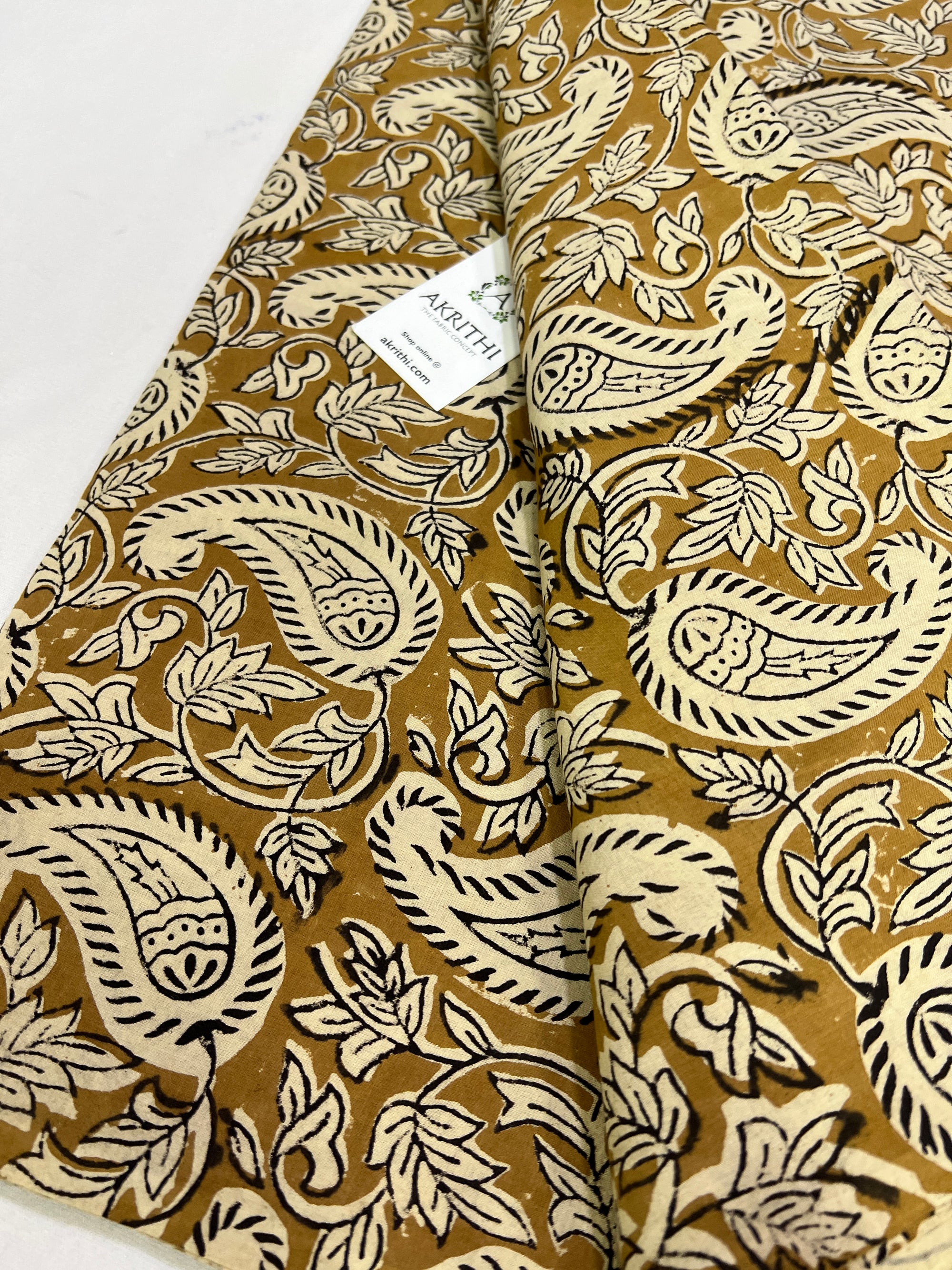 Hand block Printed pure cotton fabric