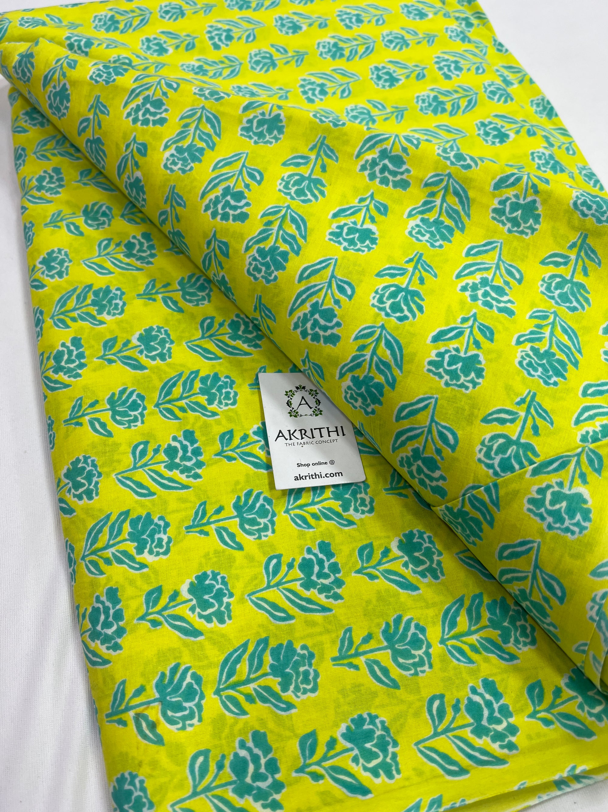 Printed pure cotton fabric