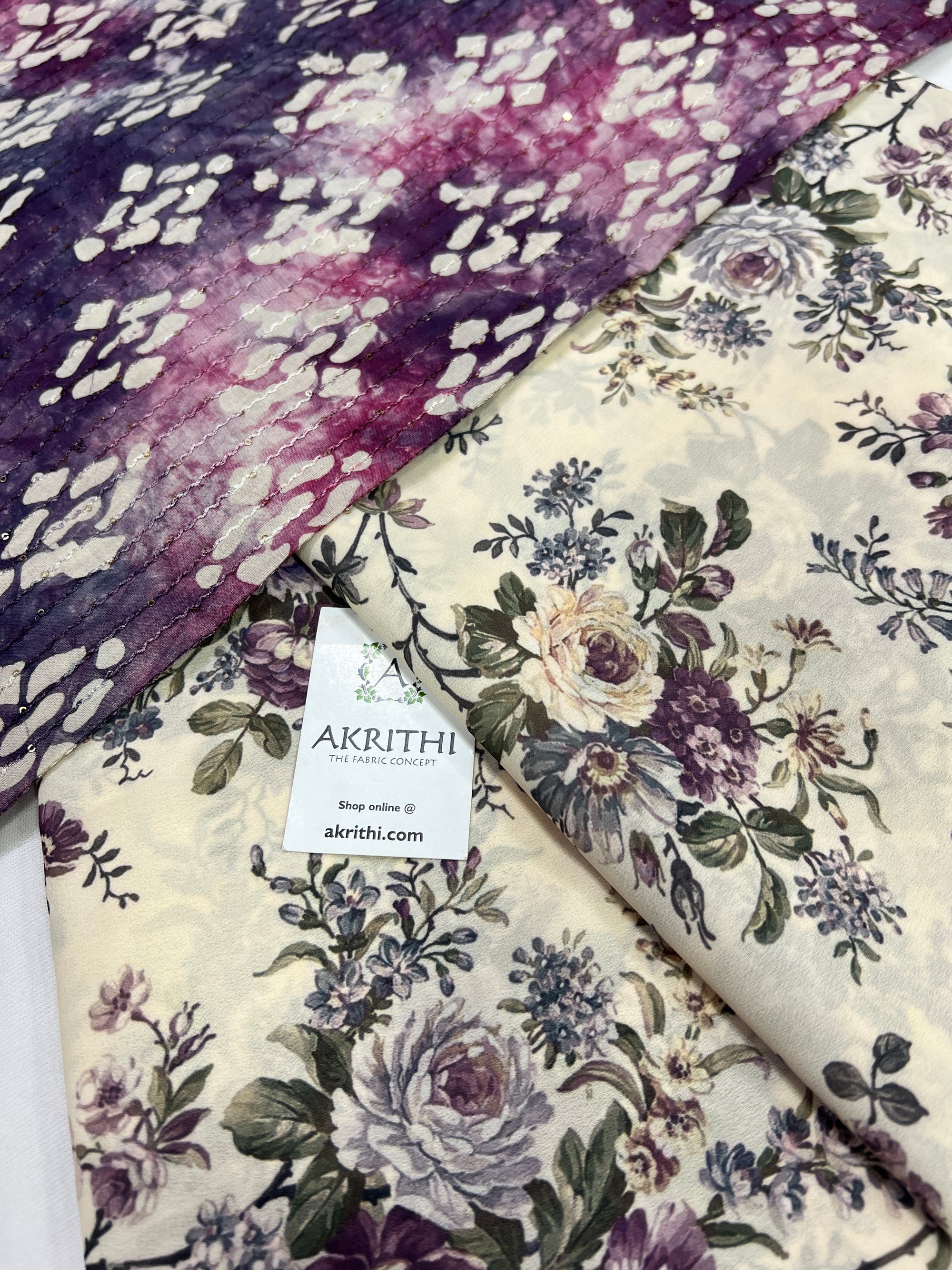 Printed Georgette saree with blouse