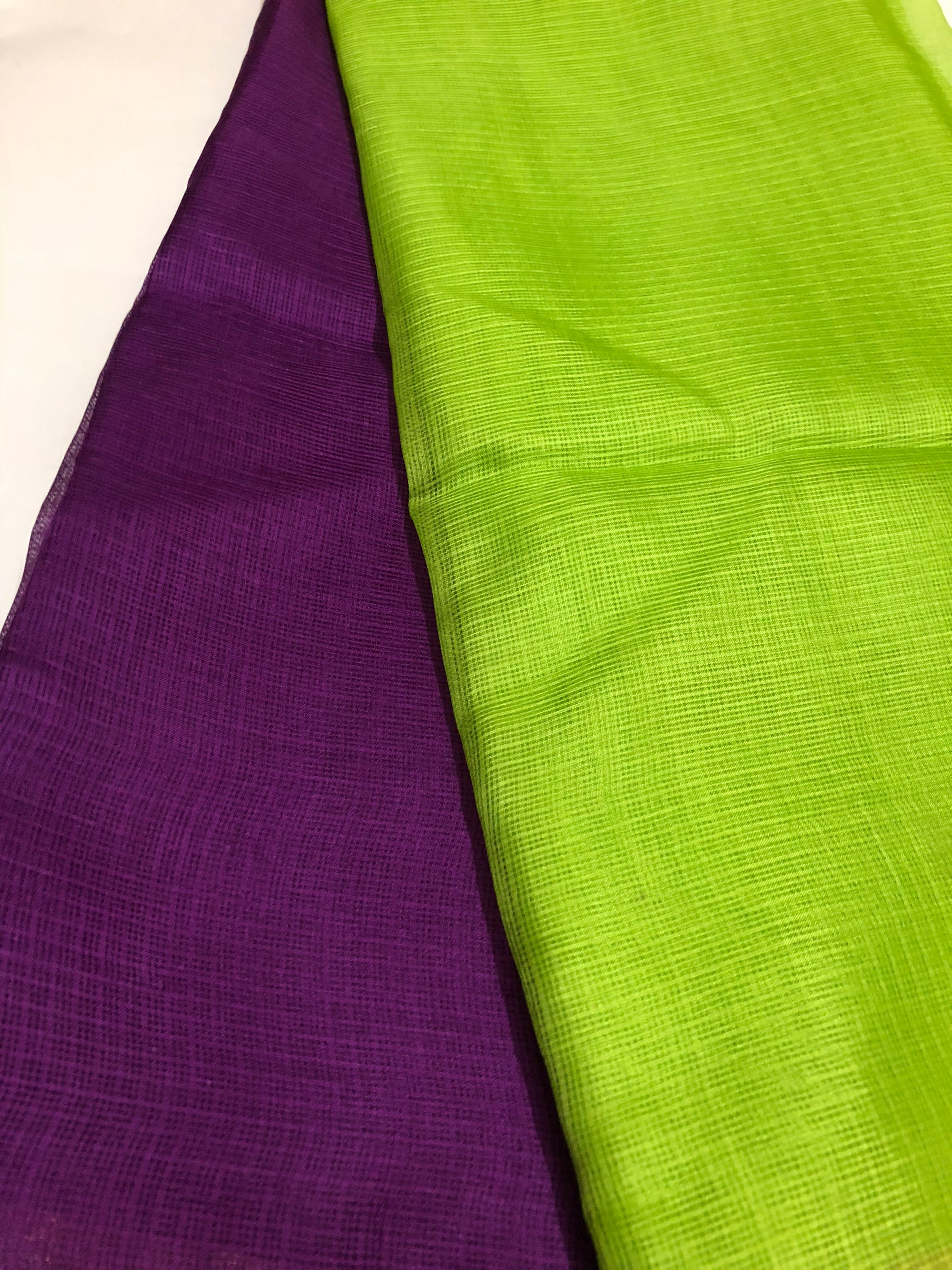 Pure kota silk double shaded saree