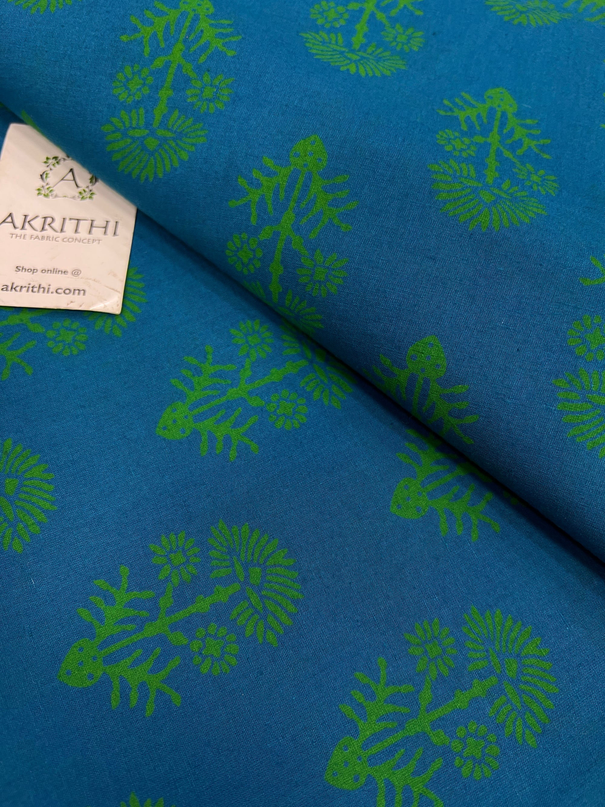 Printed pure cotton fabric