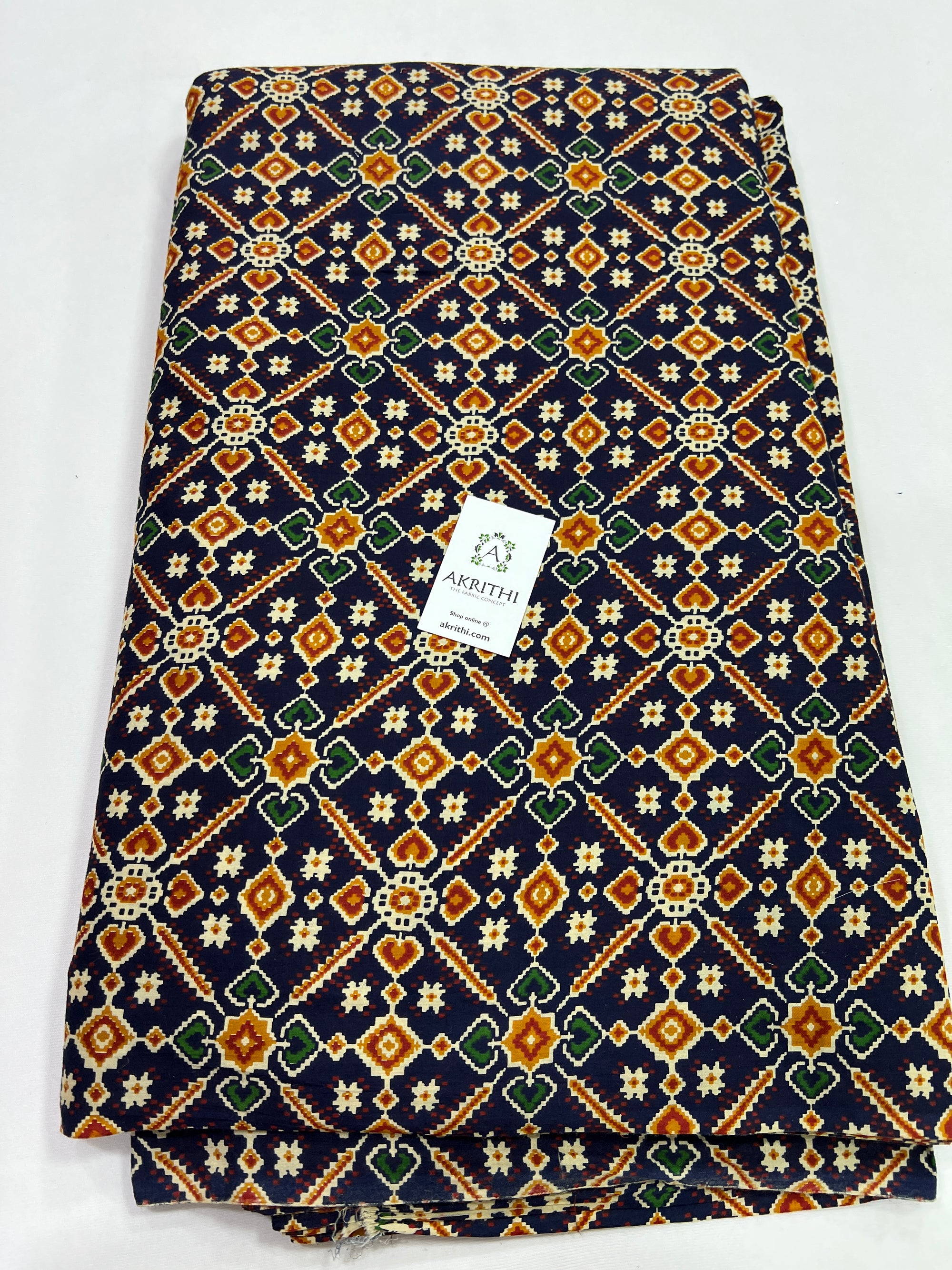 Printed pure cotton fabric