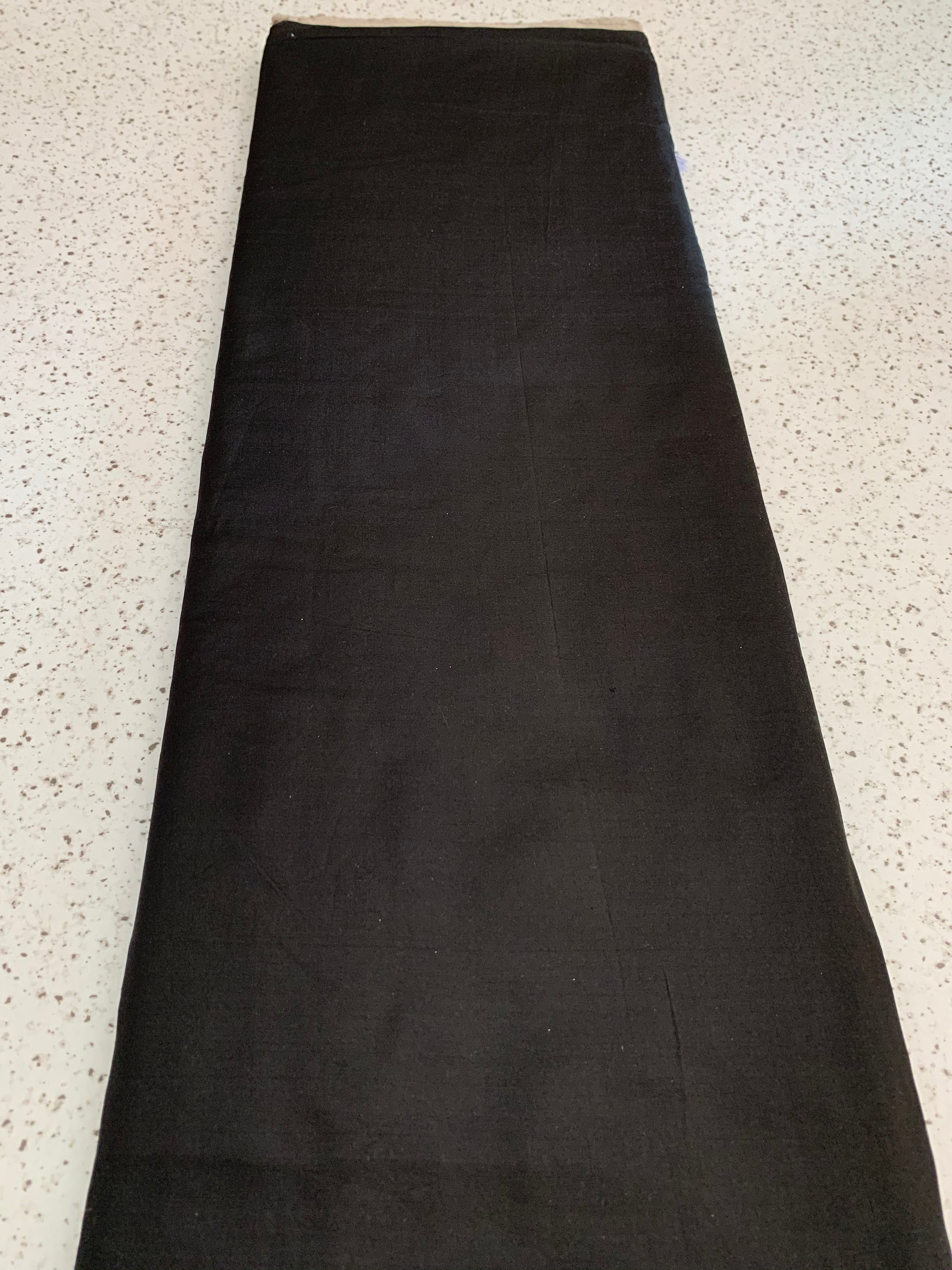 PURE SILK FABRIC BLACK