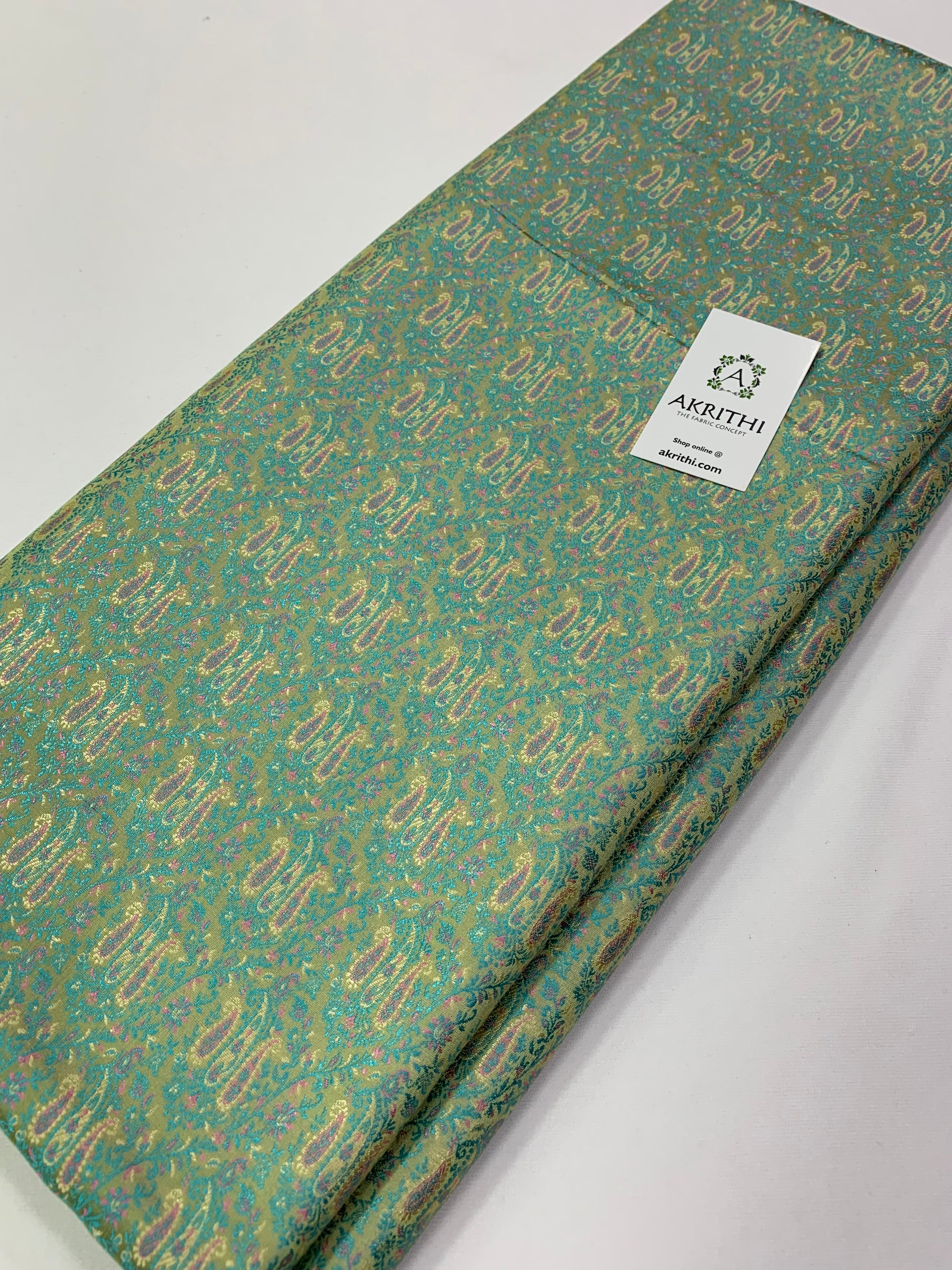 Handloom Banarasi brocade fabric