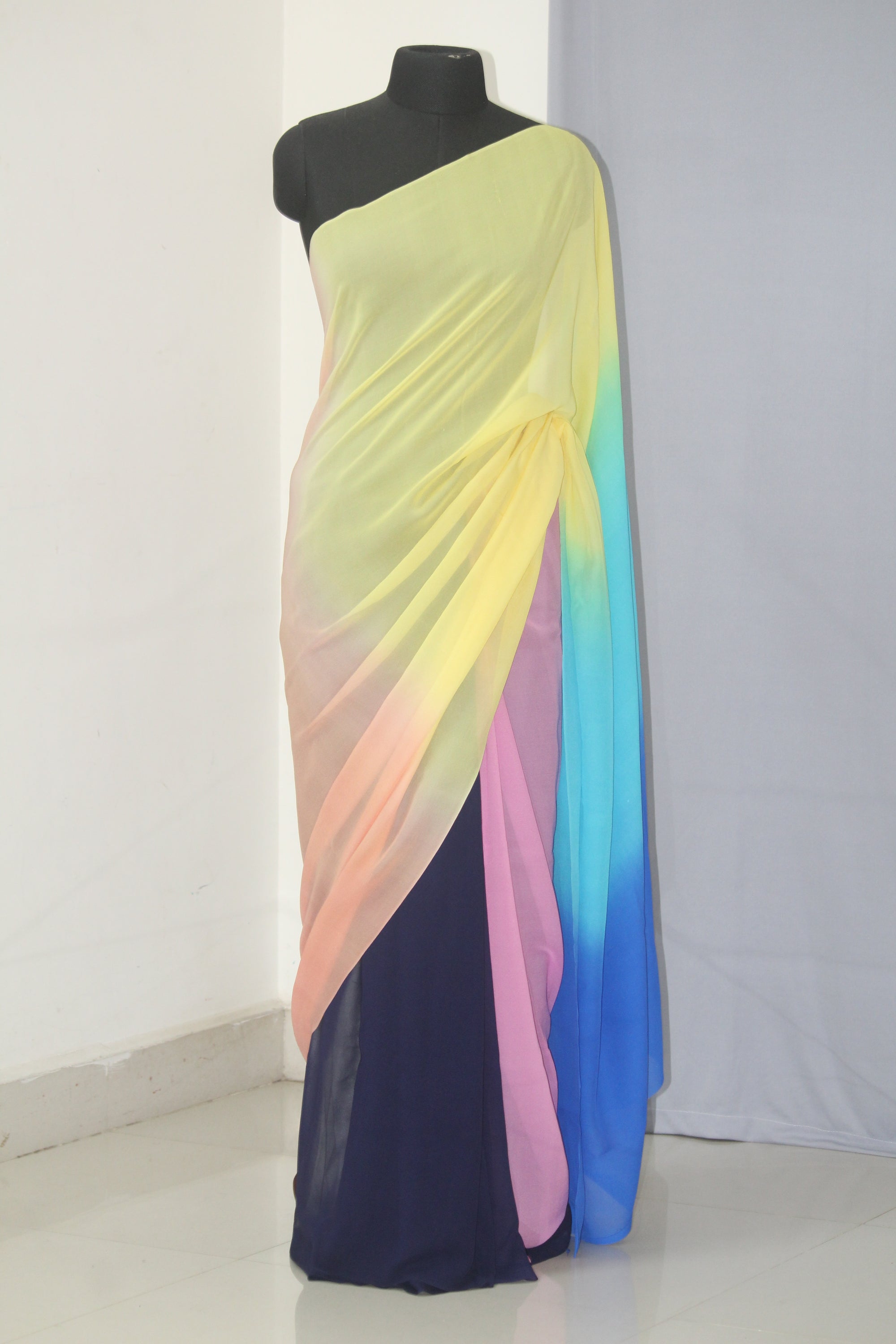 Pure silk georgette saree