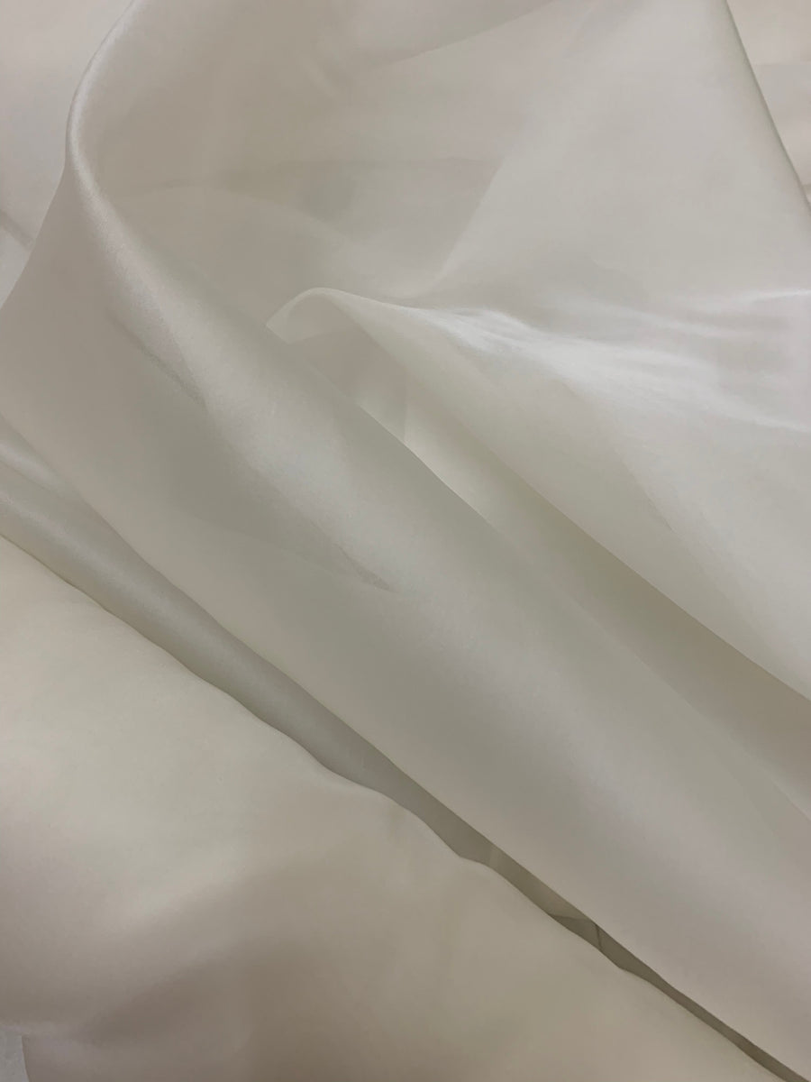 Dyeable pure silk satin organza saree double shade (50 grams per metre)
