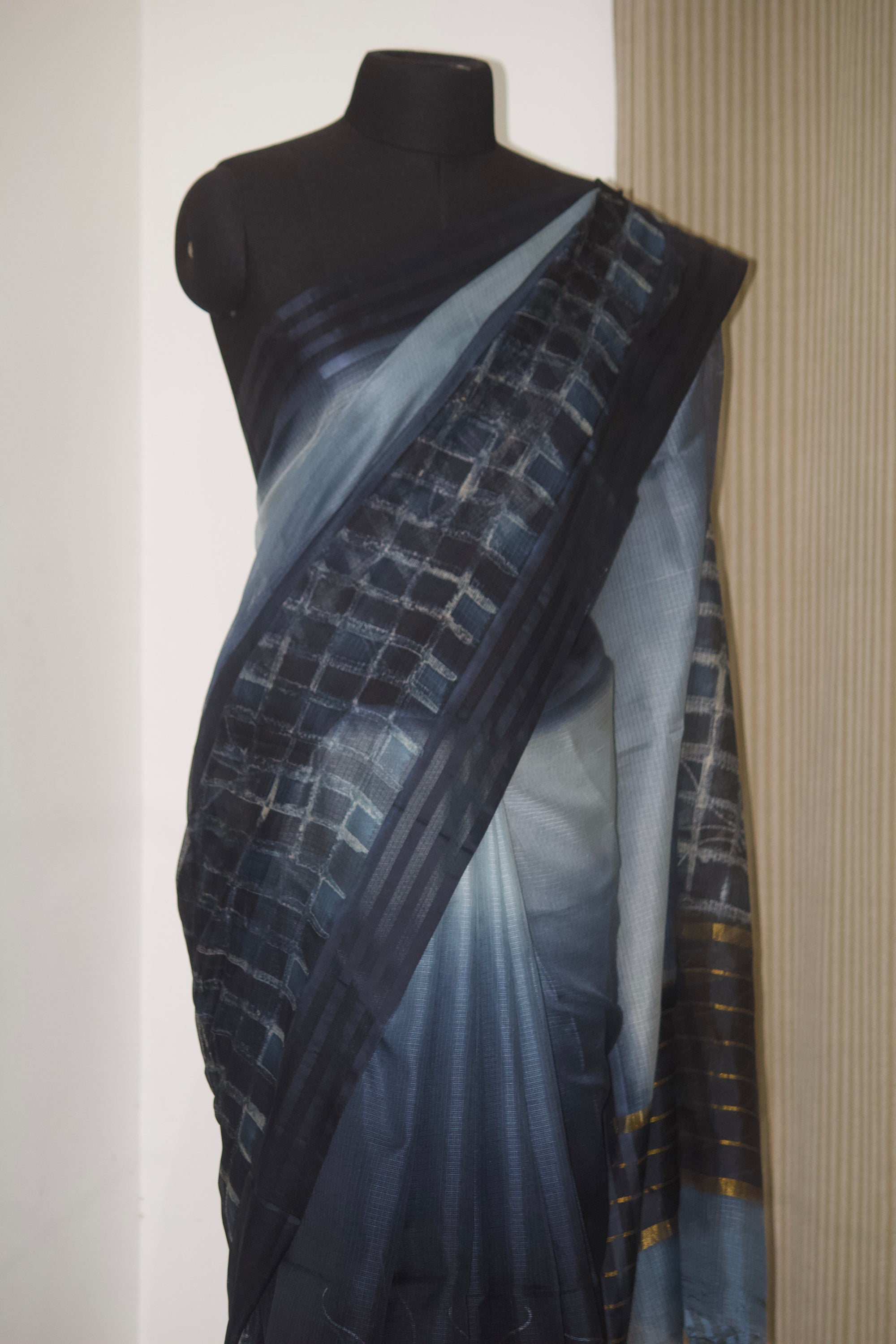 Pure kota silk hand brushed saree