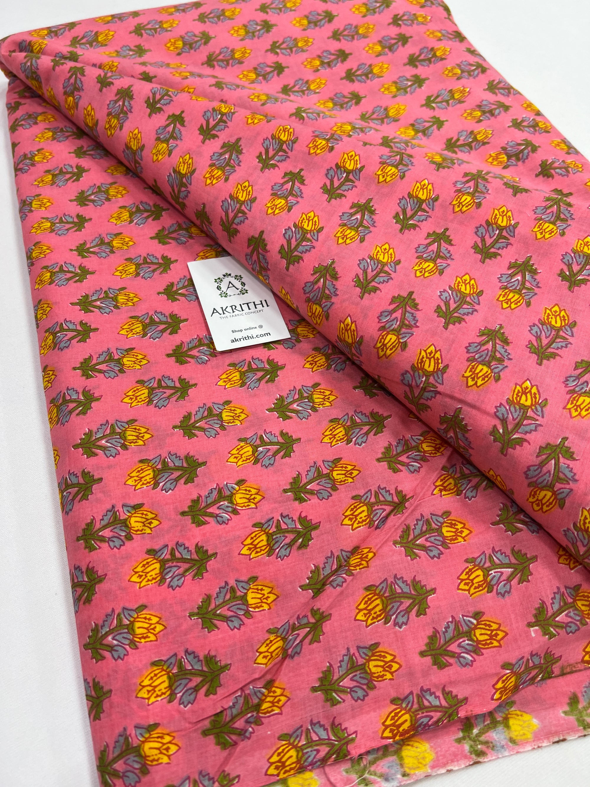 Printed pure cotton fabric