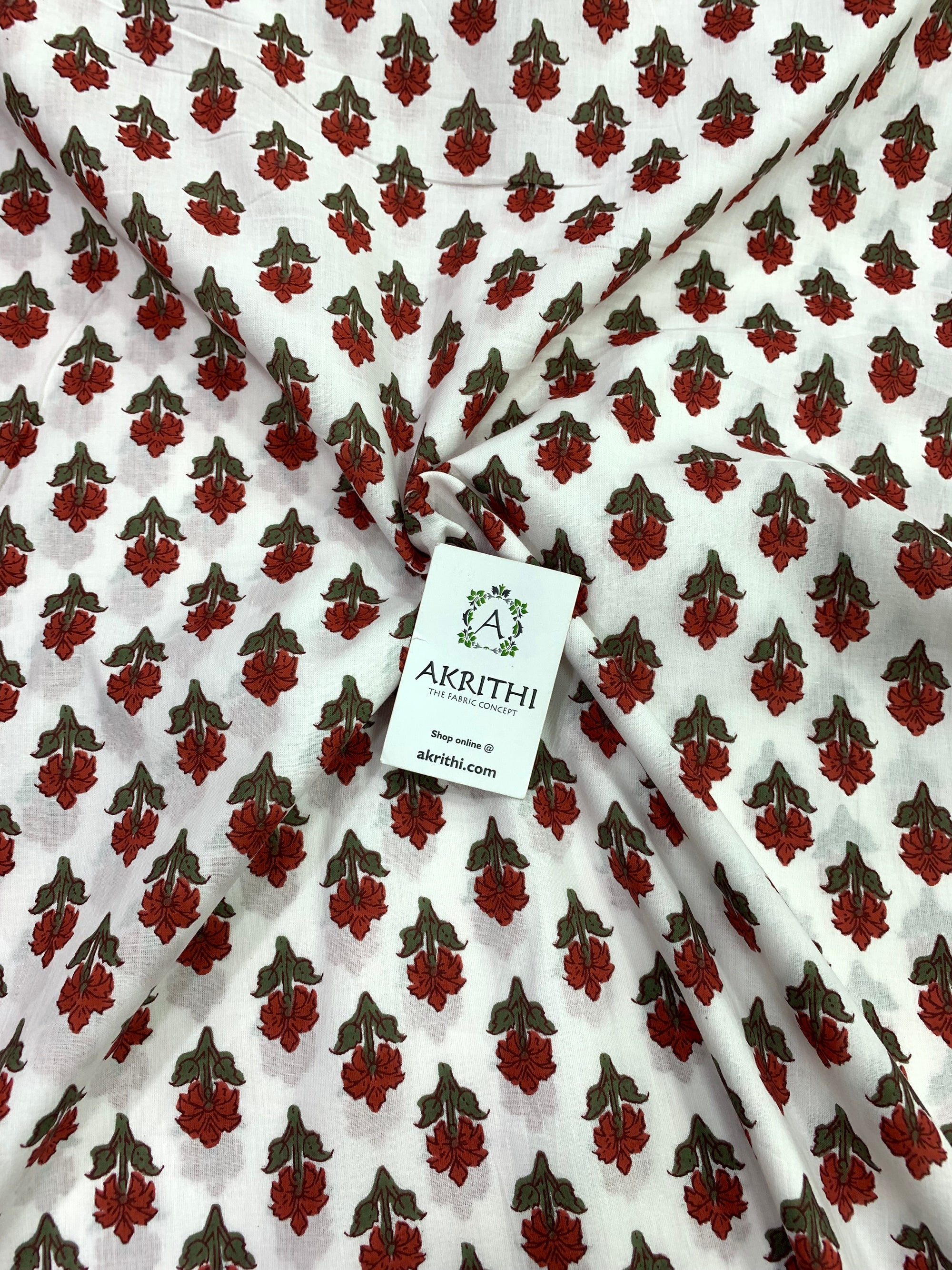 Printed pure cotton fabric