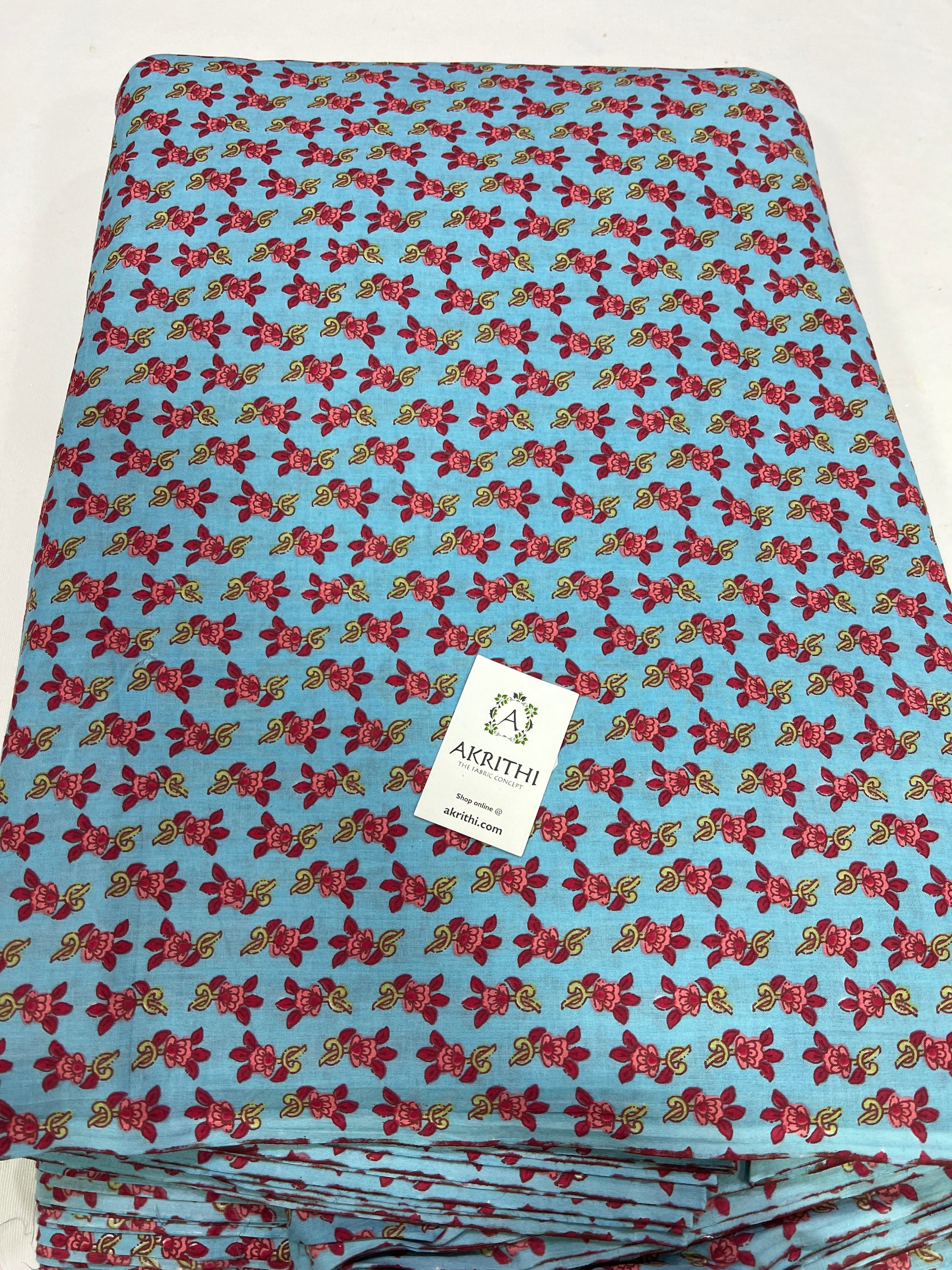 Printed pure cotton fabric