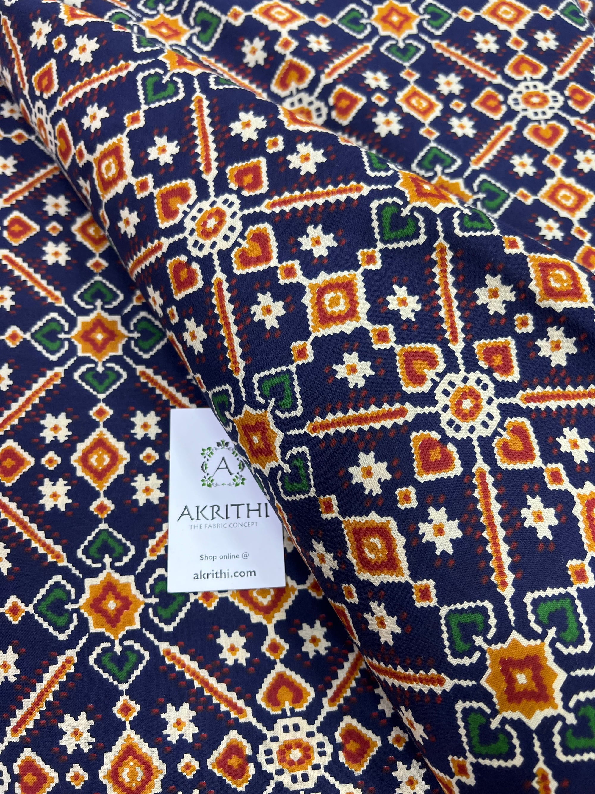 Printed pure cotton fabric