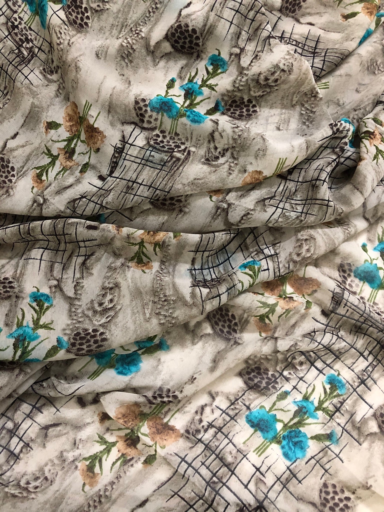 Printed georgette fabric