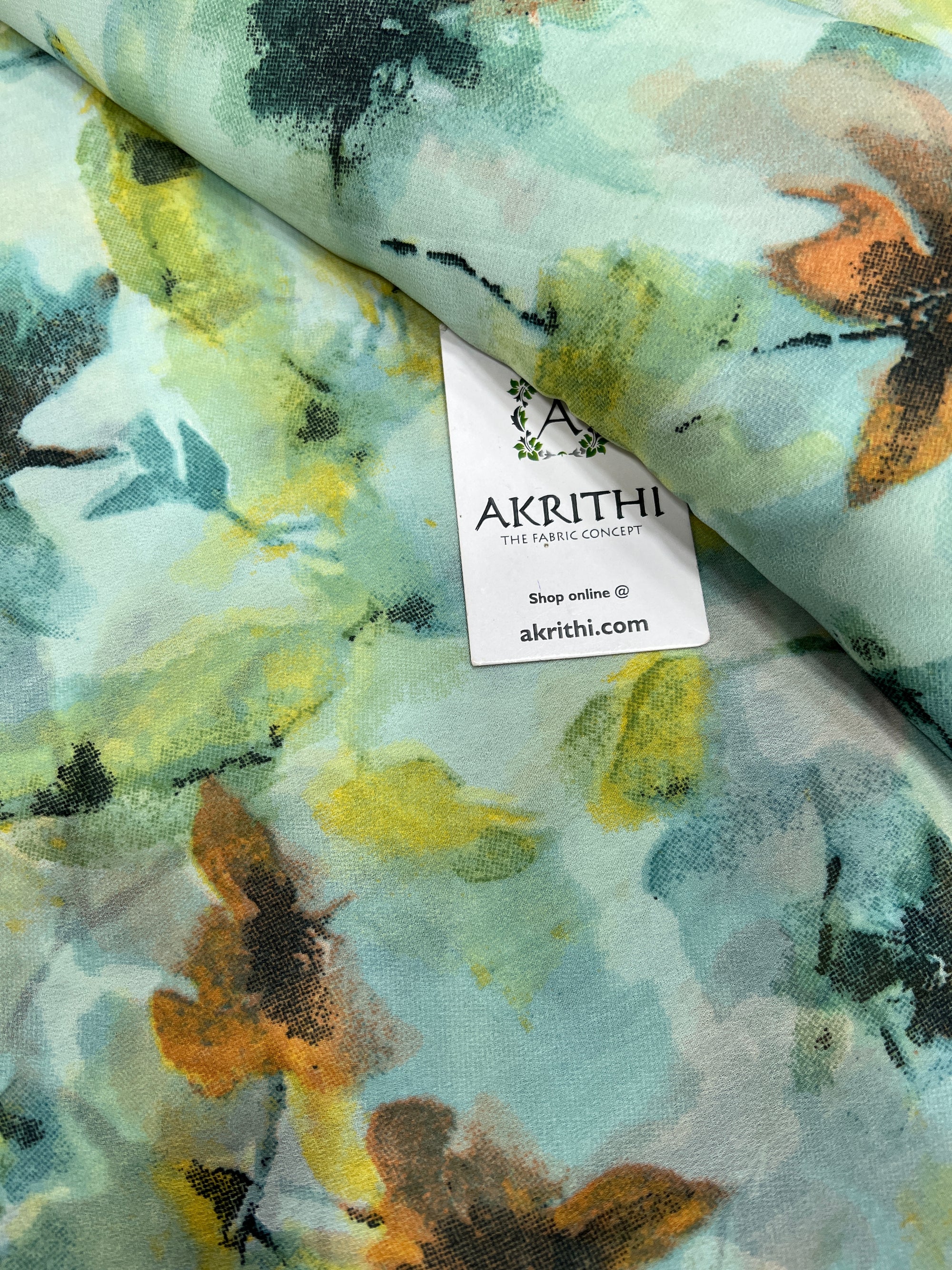 Floral printed georgette fabric