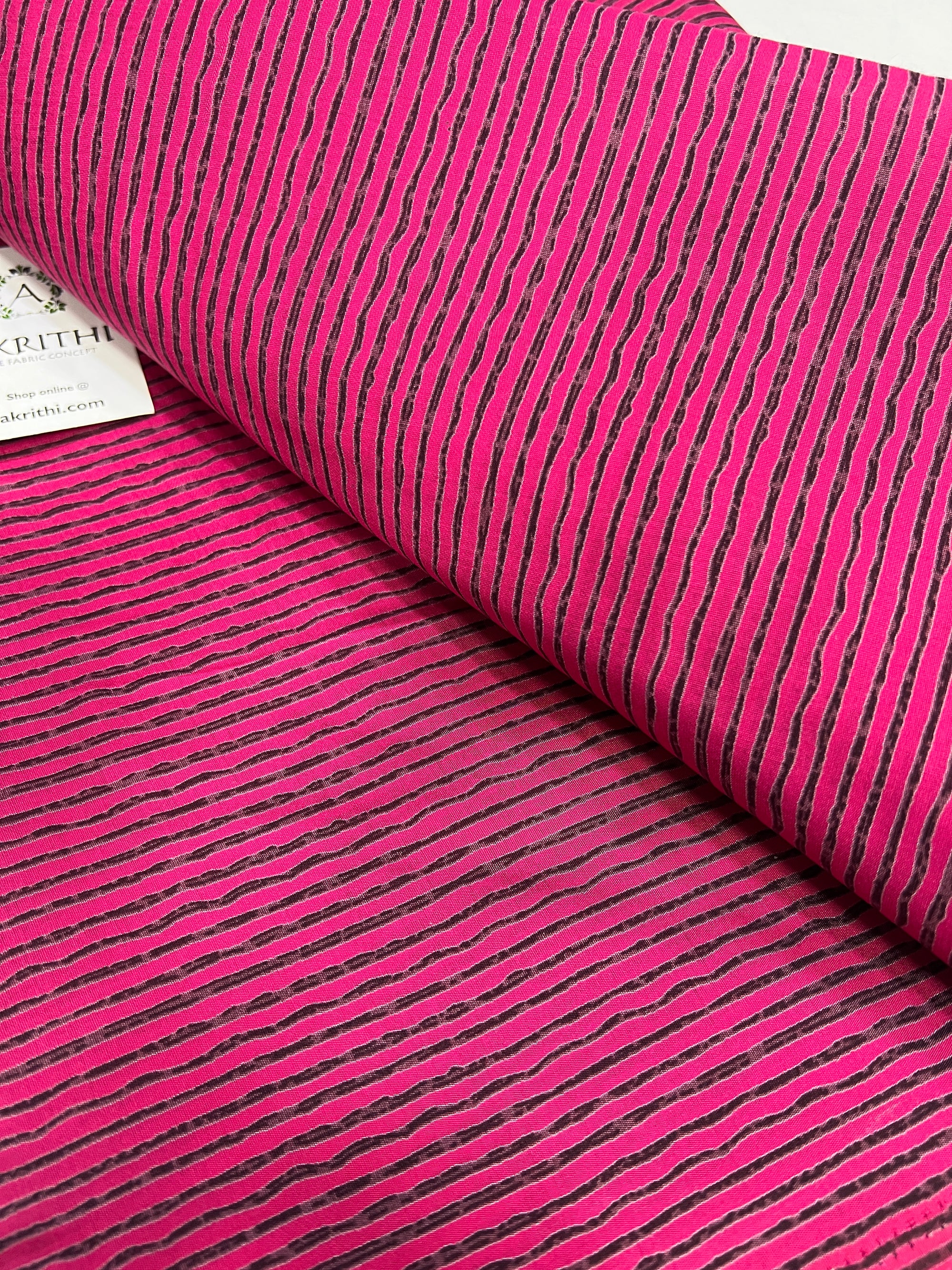 Digital printed silk fabric