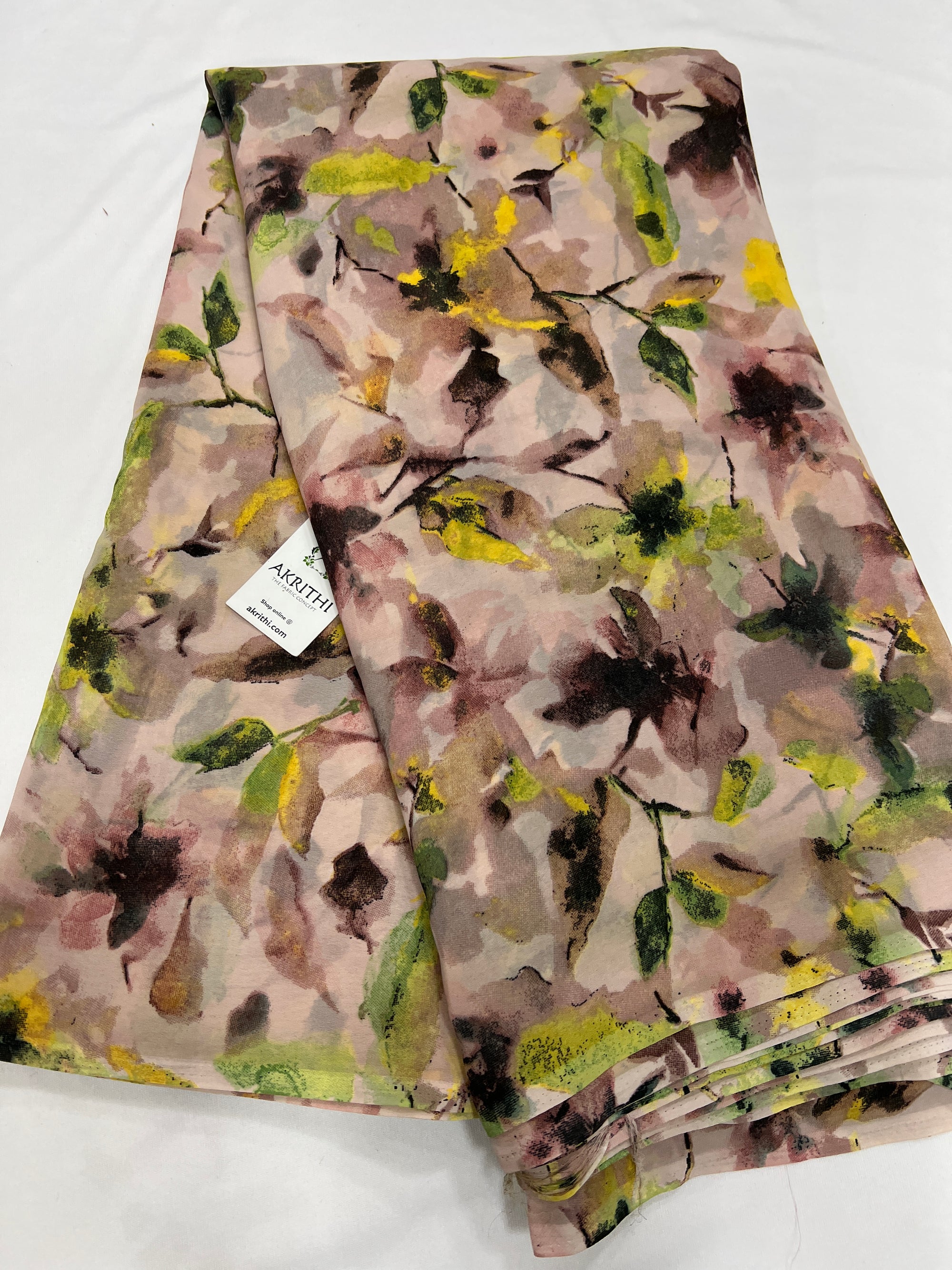 Floral printed georgette fabric