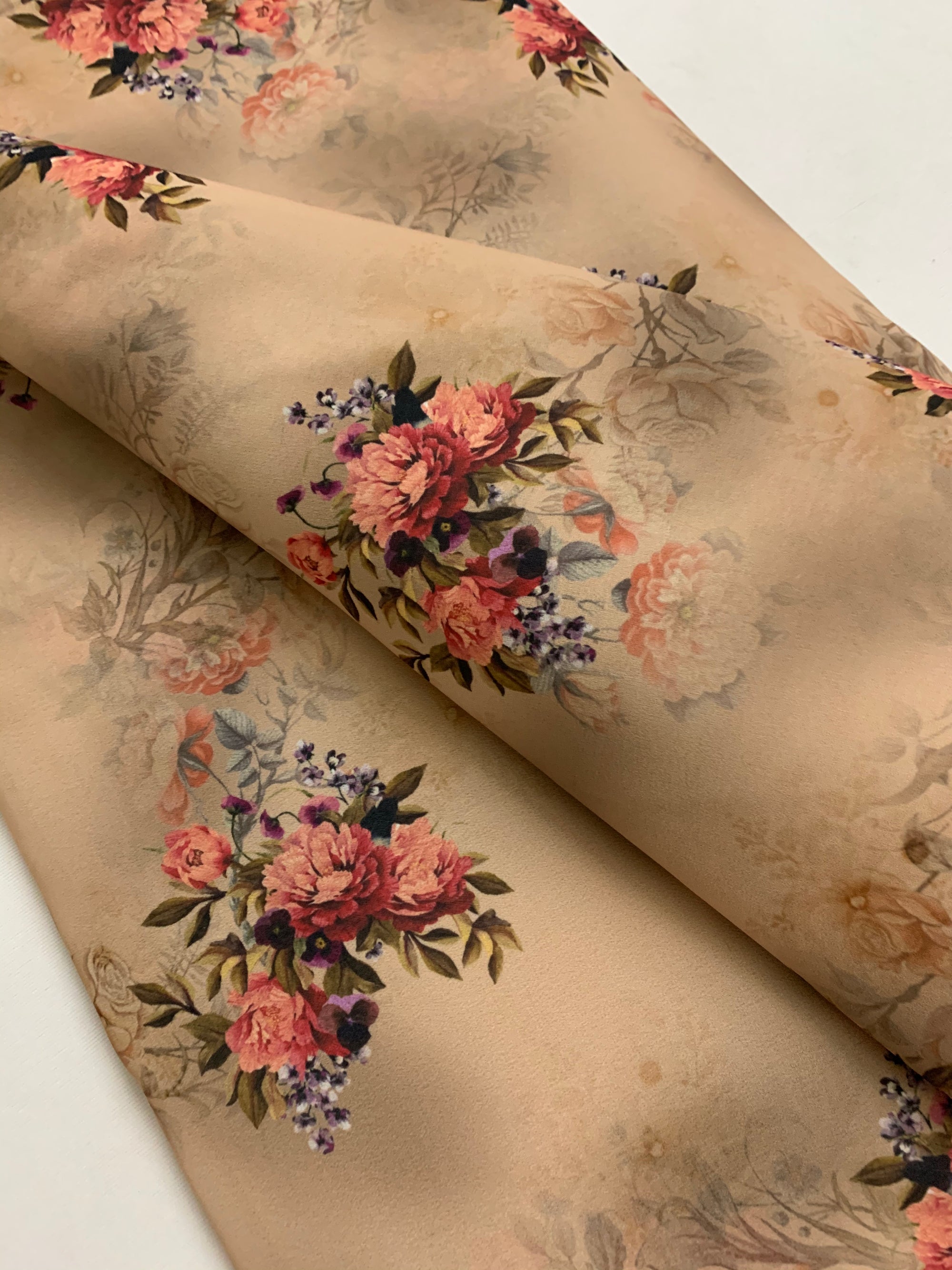 Digital floral Printed georgette fabric