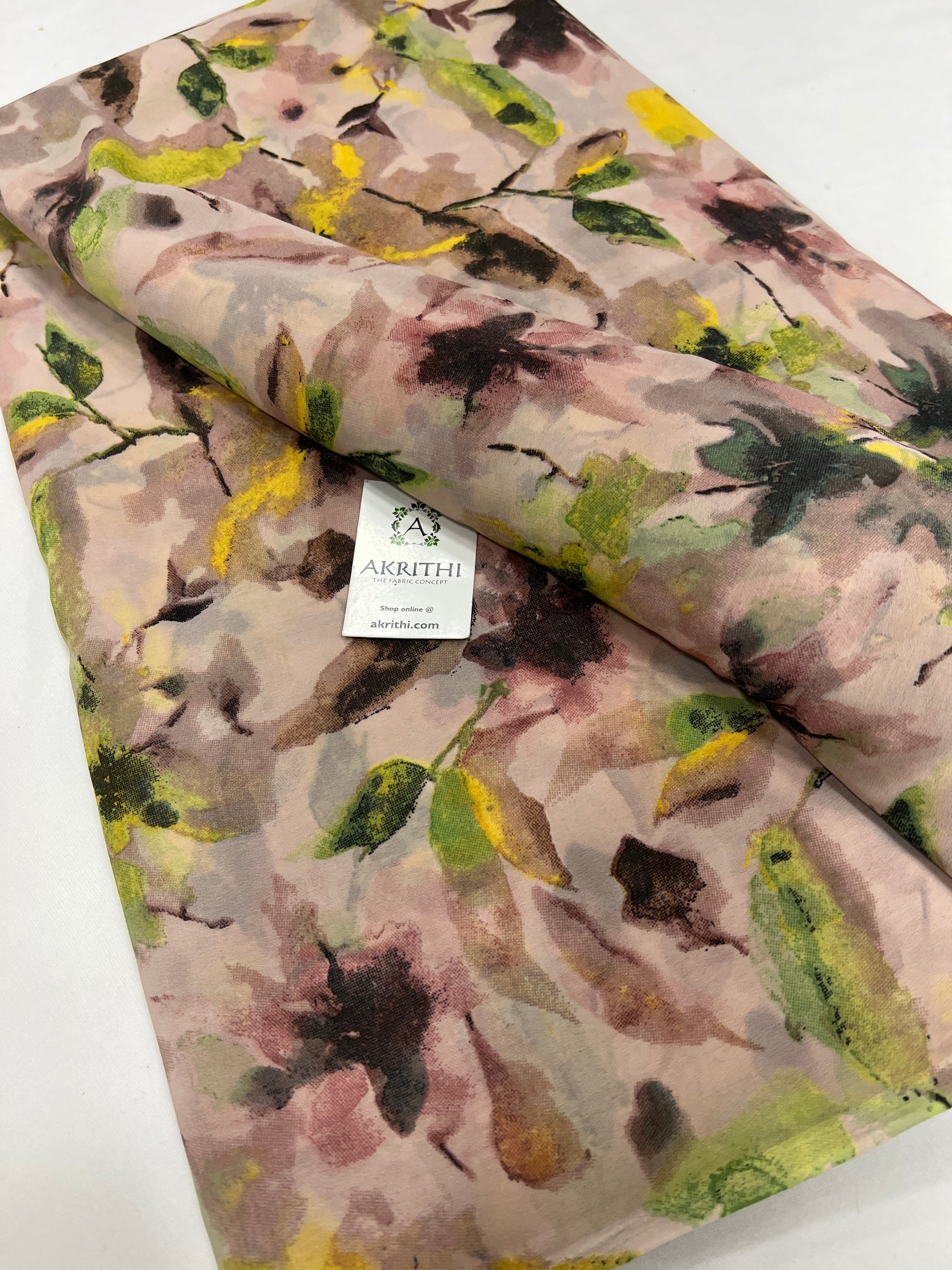 Floral printed georgette fabric