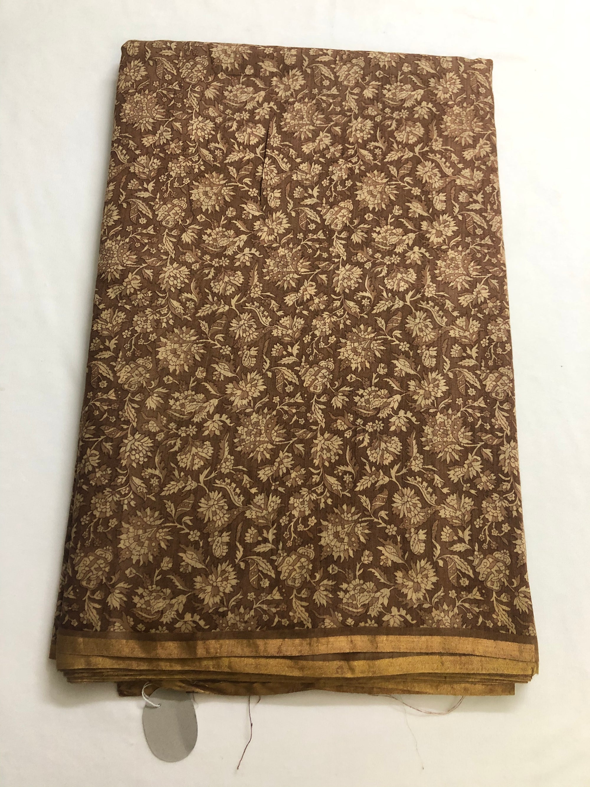 Printed handloom pure munga silk fabric