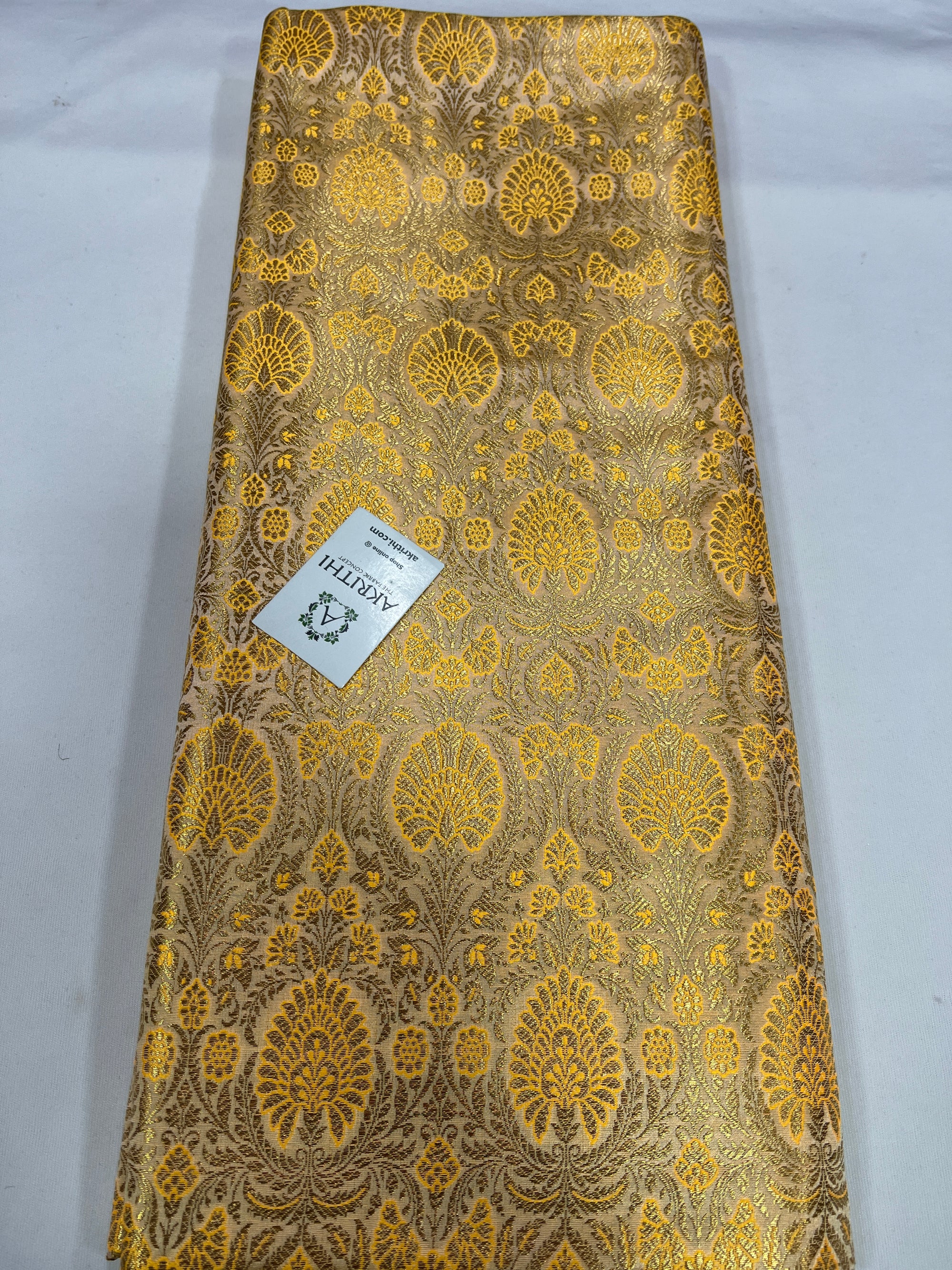 Handloom Banarasi brocade fabric
