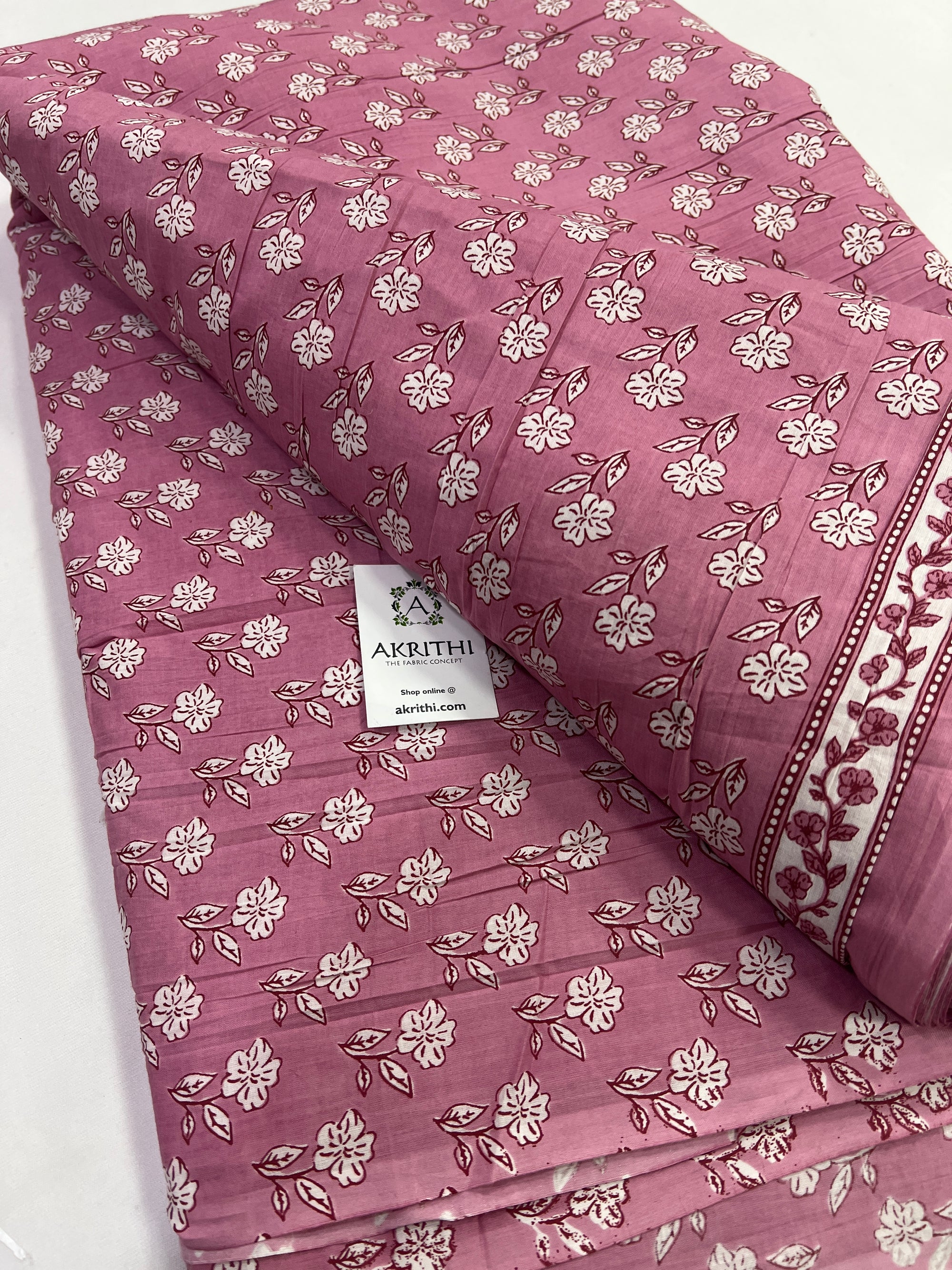 Printed pure cotton fabric