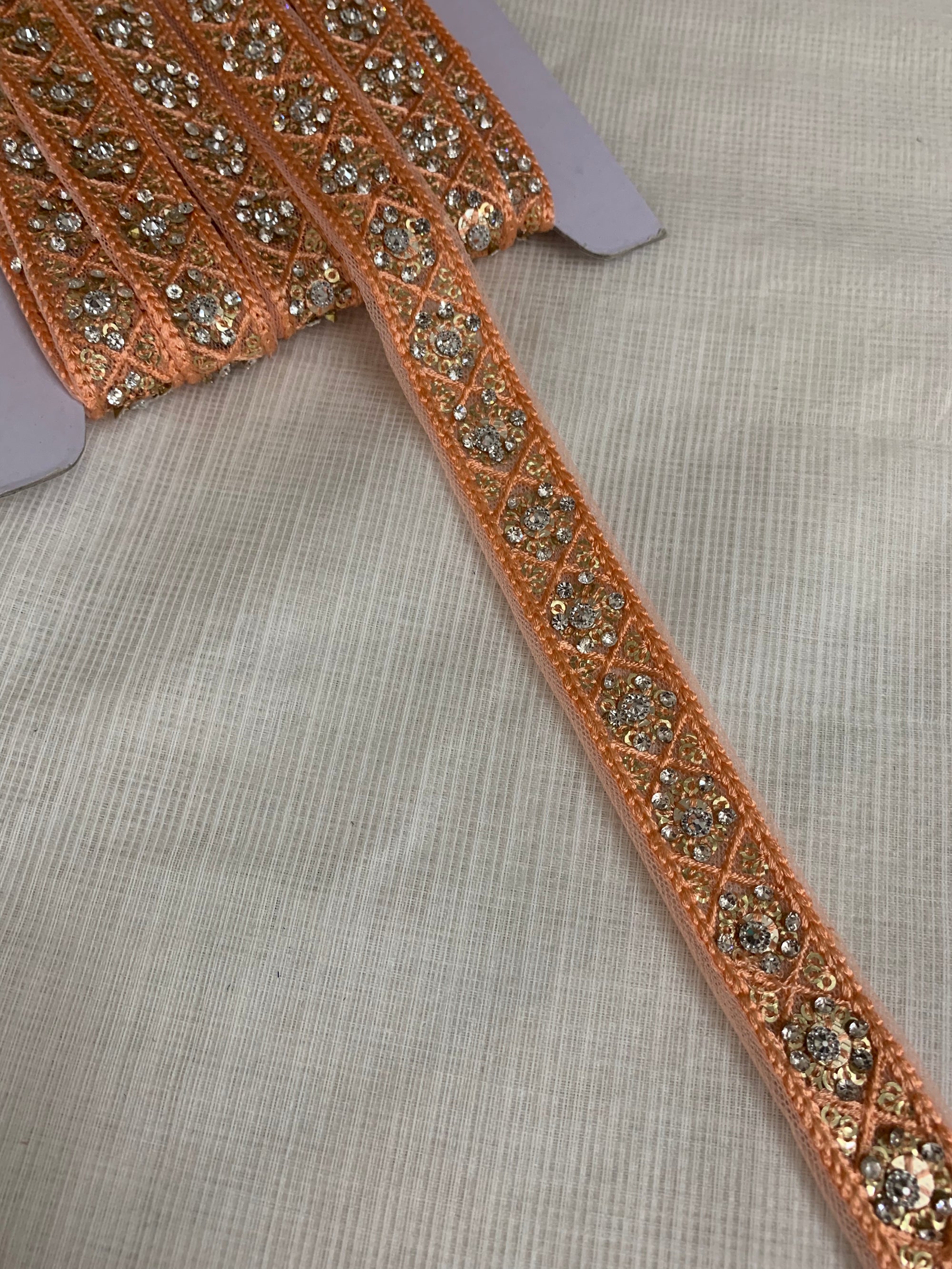 Embroidered lace 9 metres roll