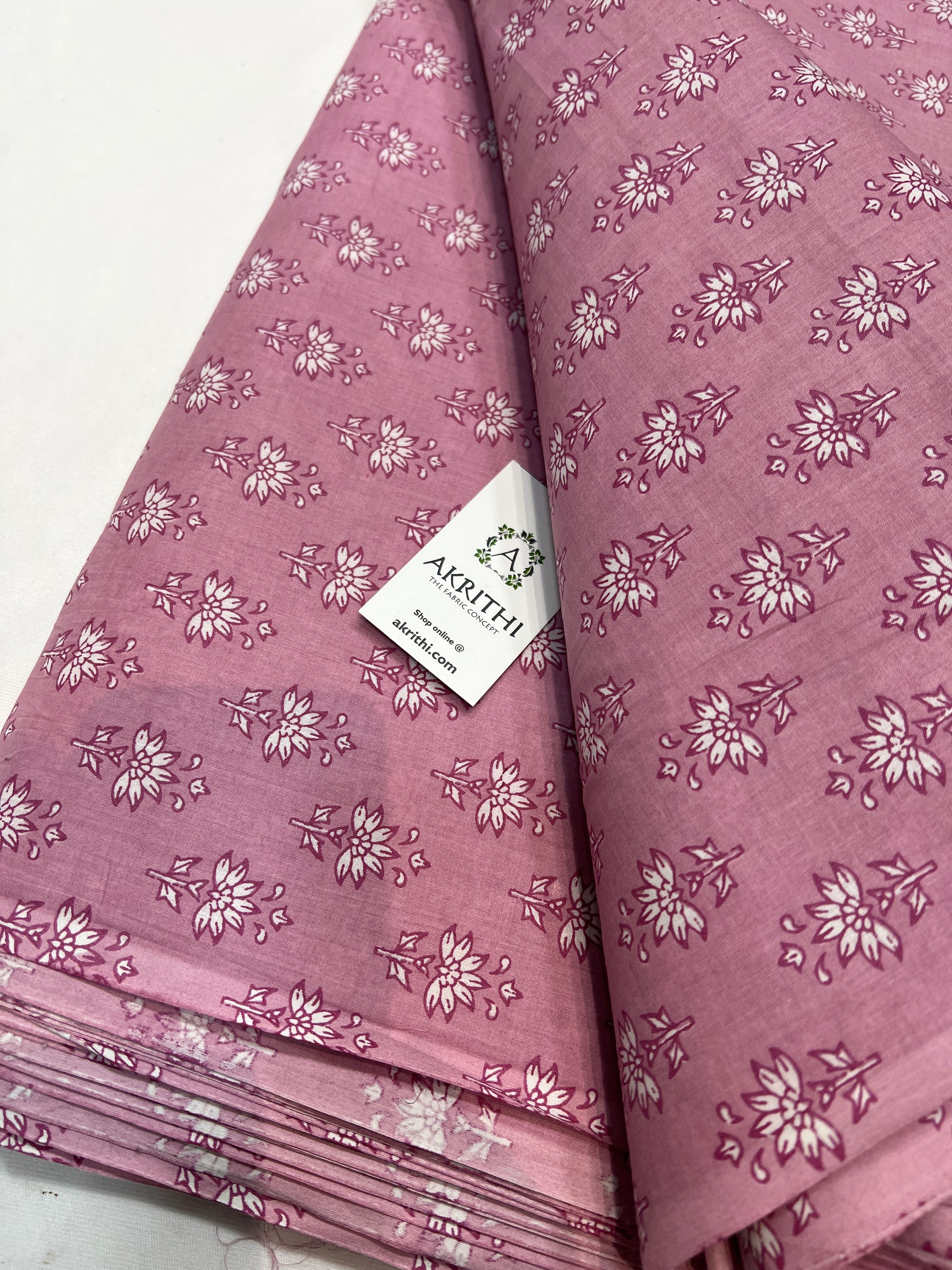 Printed pure cotton fabric