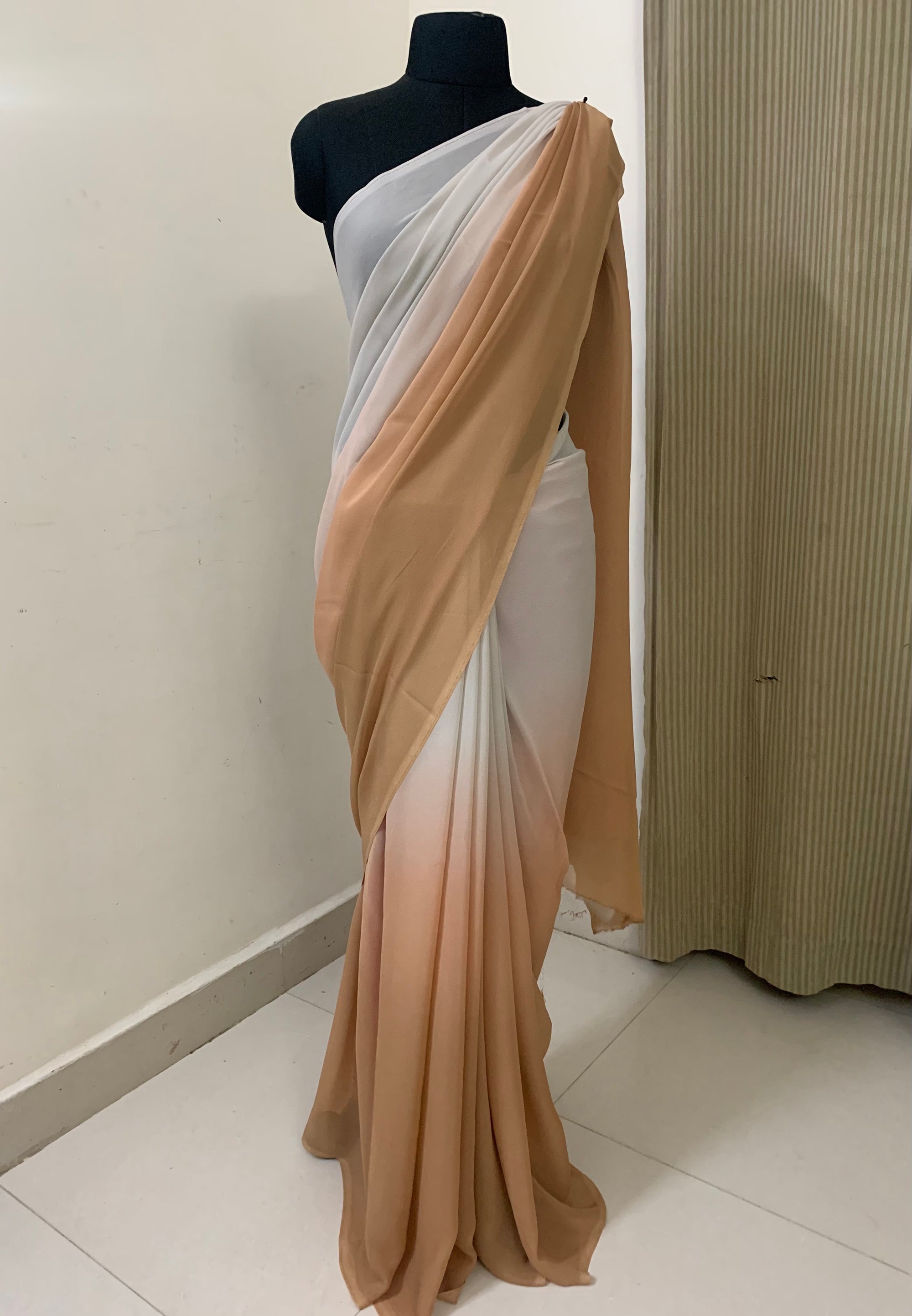 Shaded georgette saree