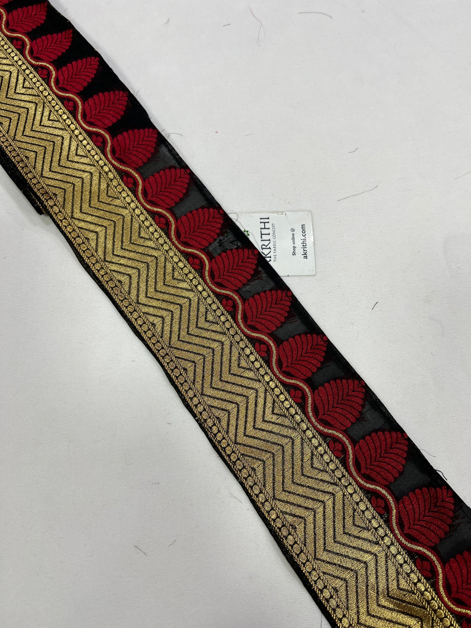 Handloom Banarasi lace 5 metres roll