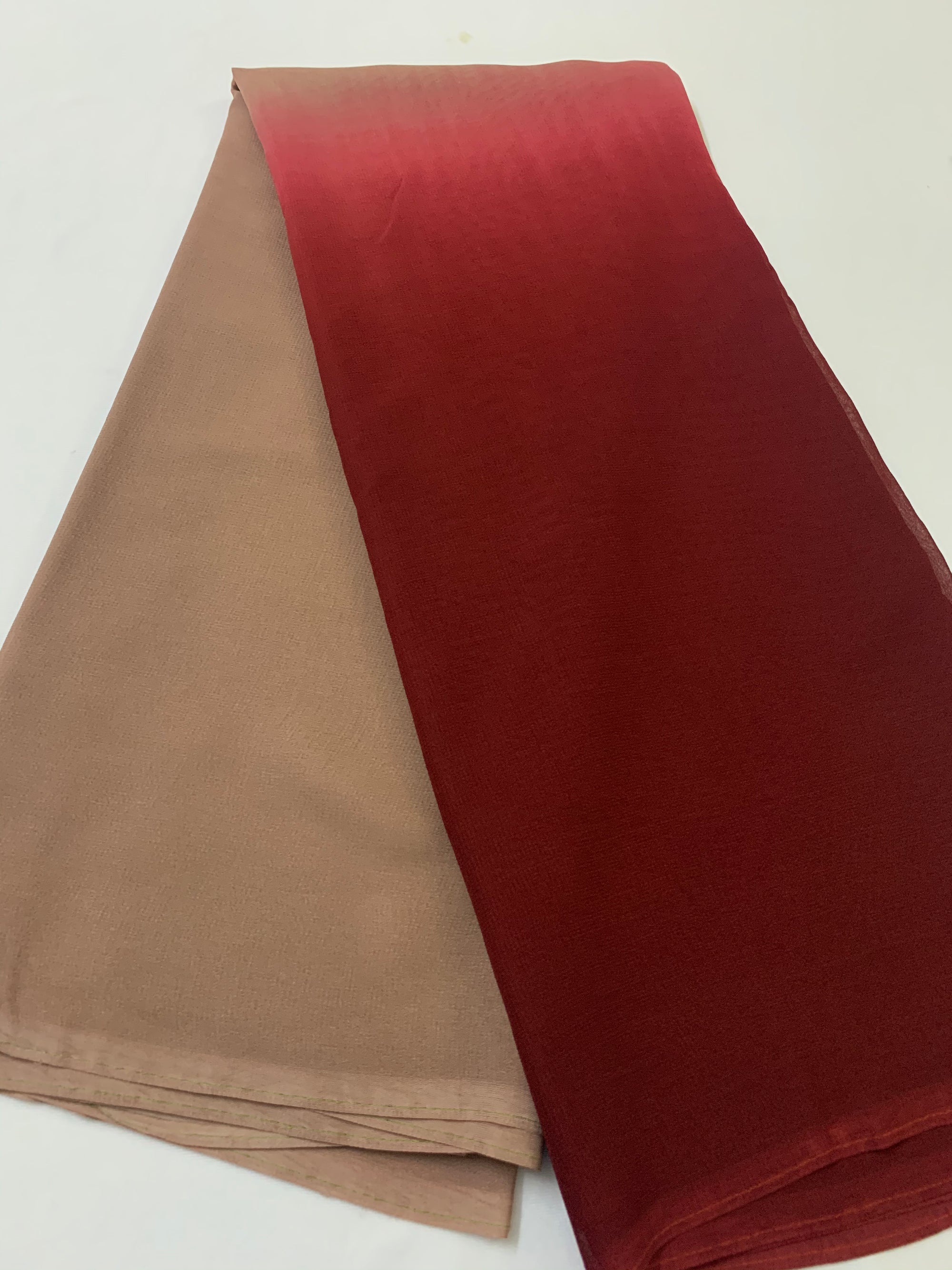 Shaded georgette fabric