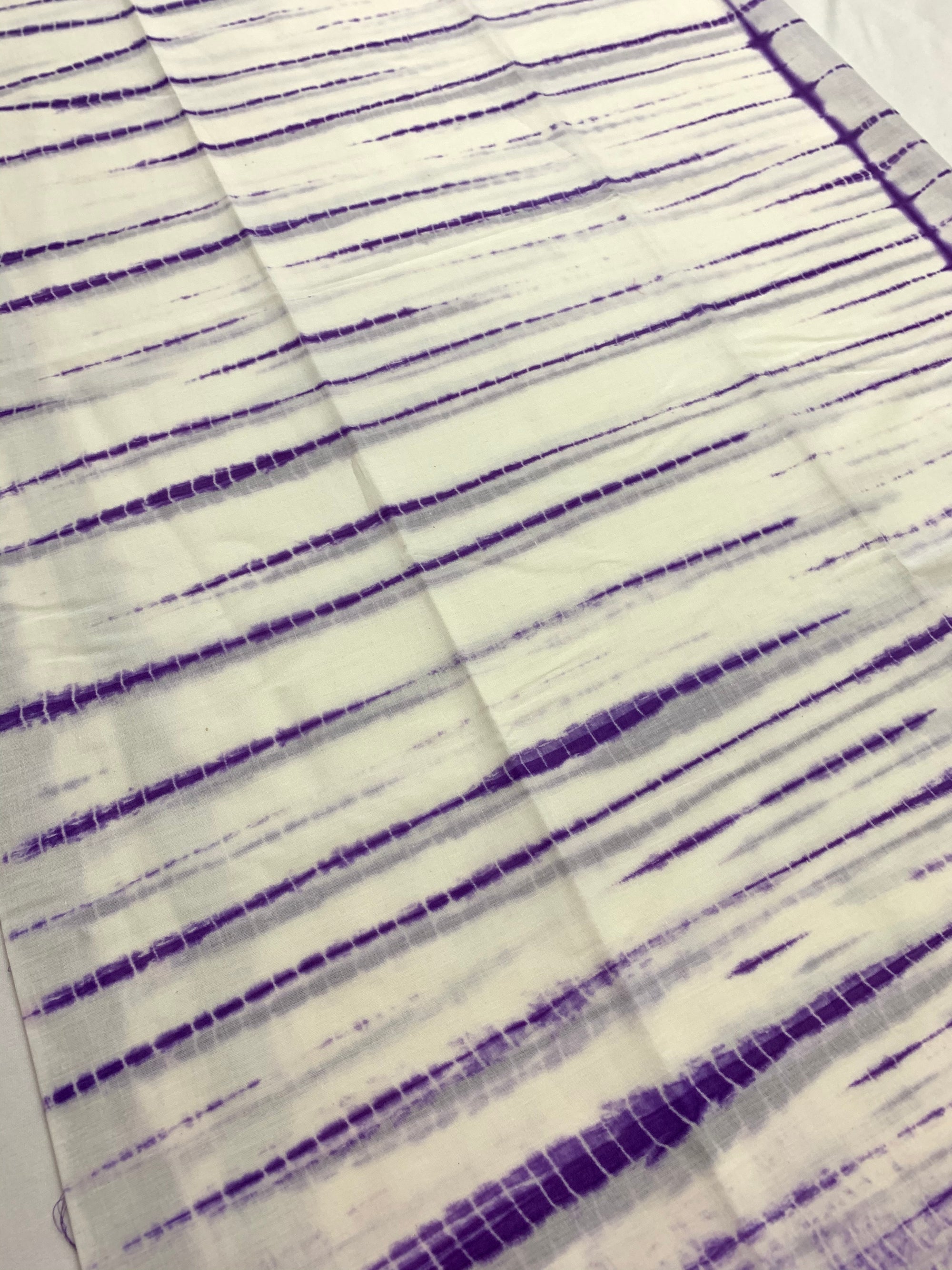 Tie and dye mul cotton fabric