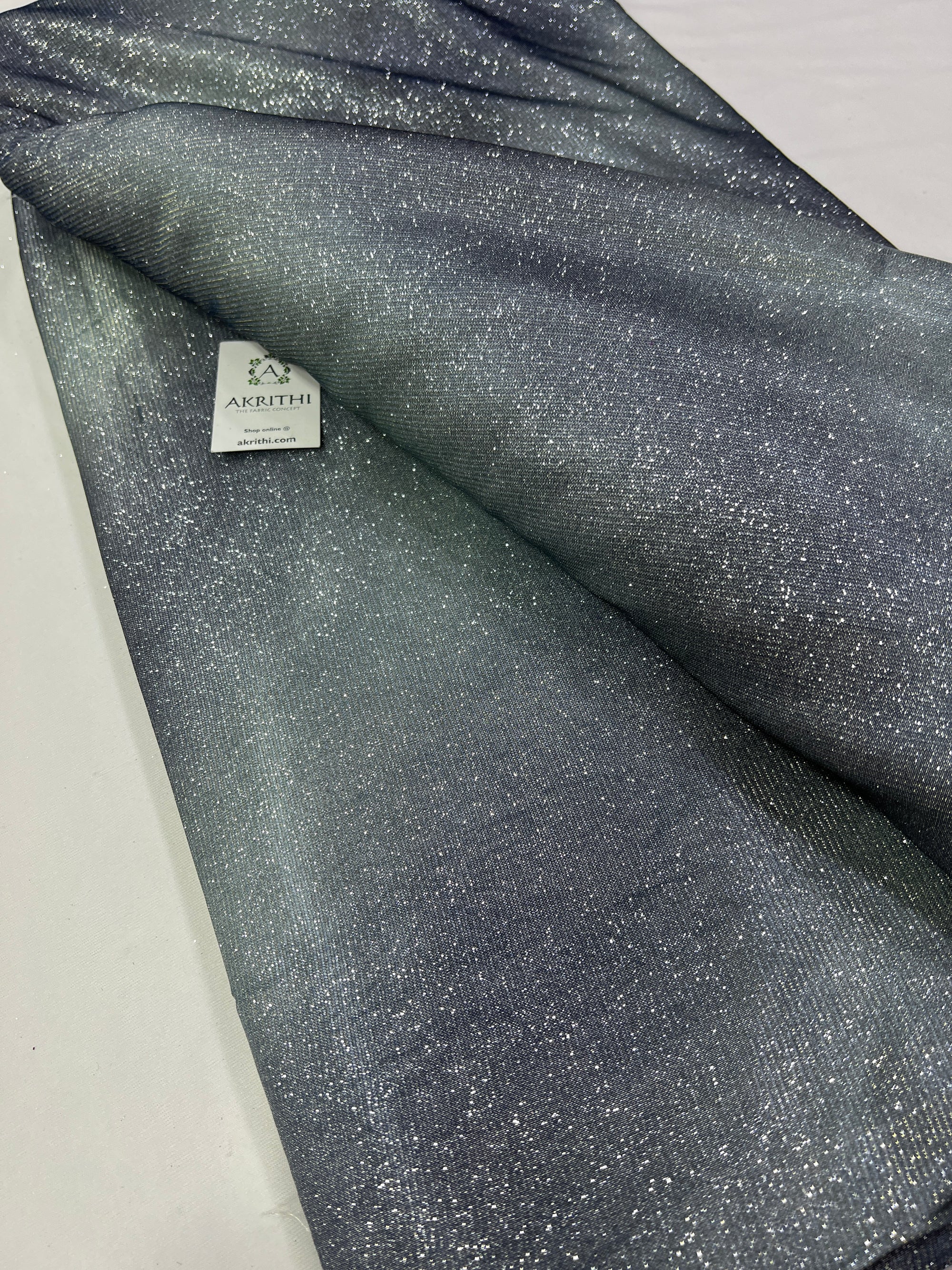 Cross Shaded imported Lycra fabric with glitter