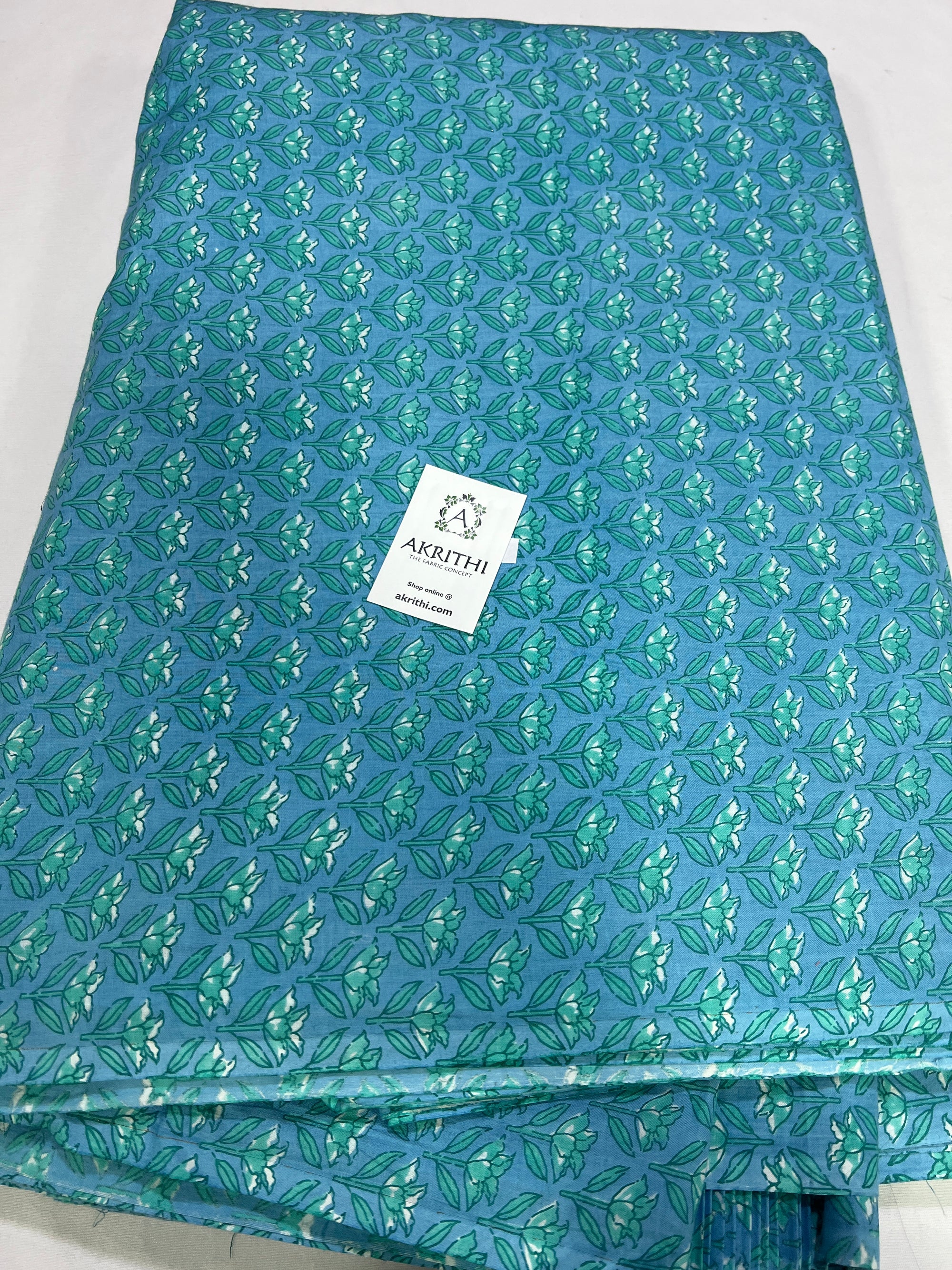 Printed pure cotton fabric