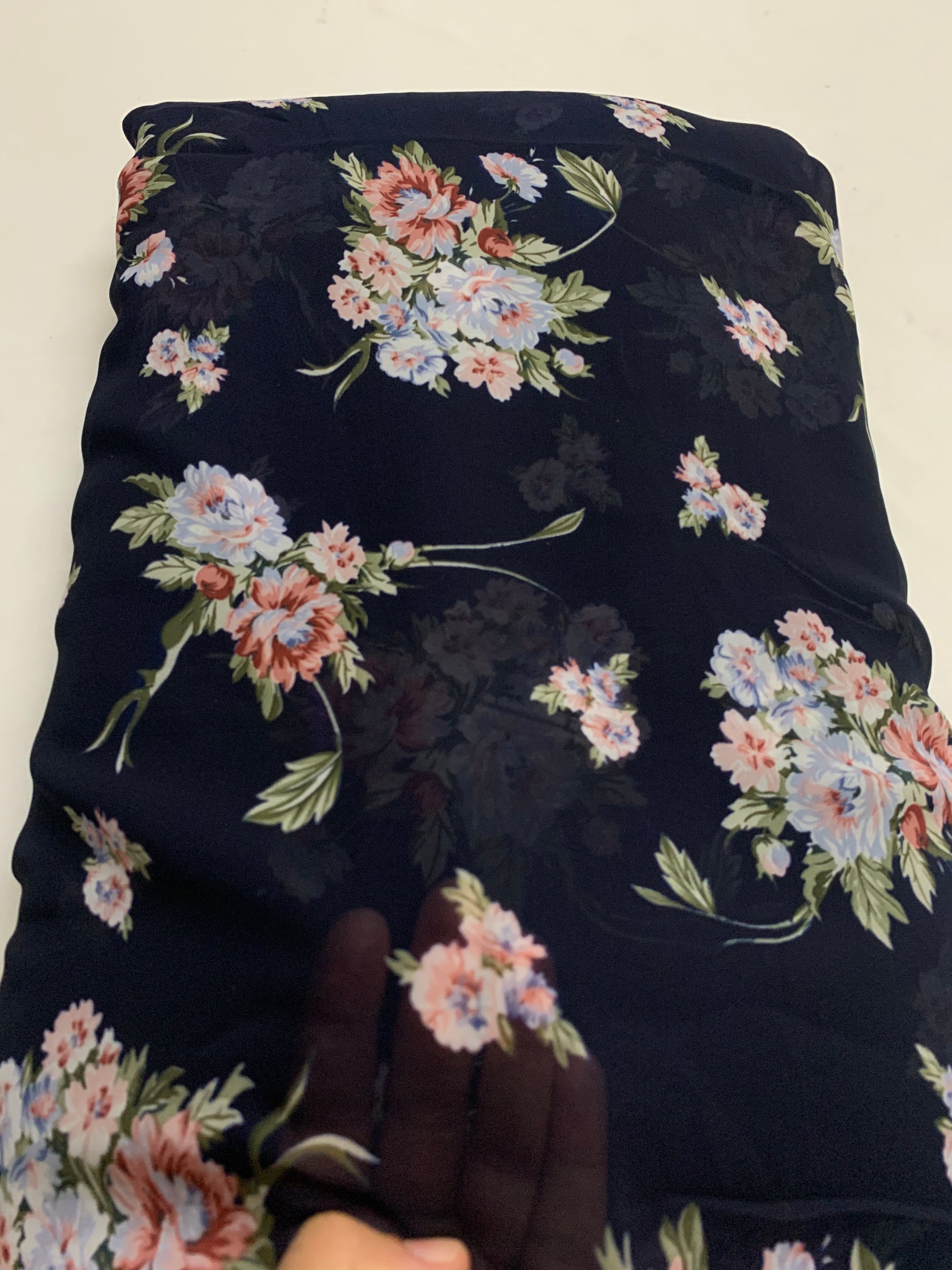 Digital floral Printed georgette fabric