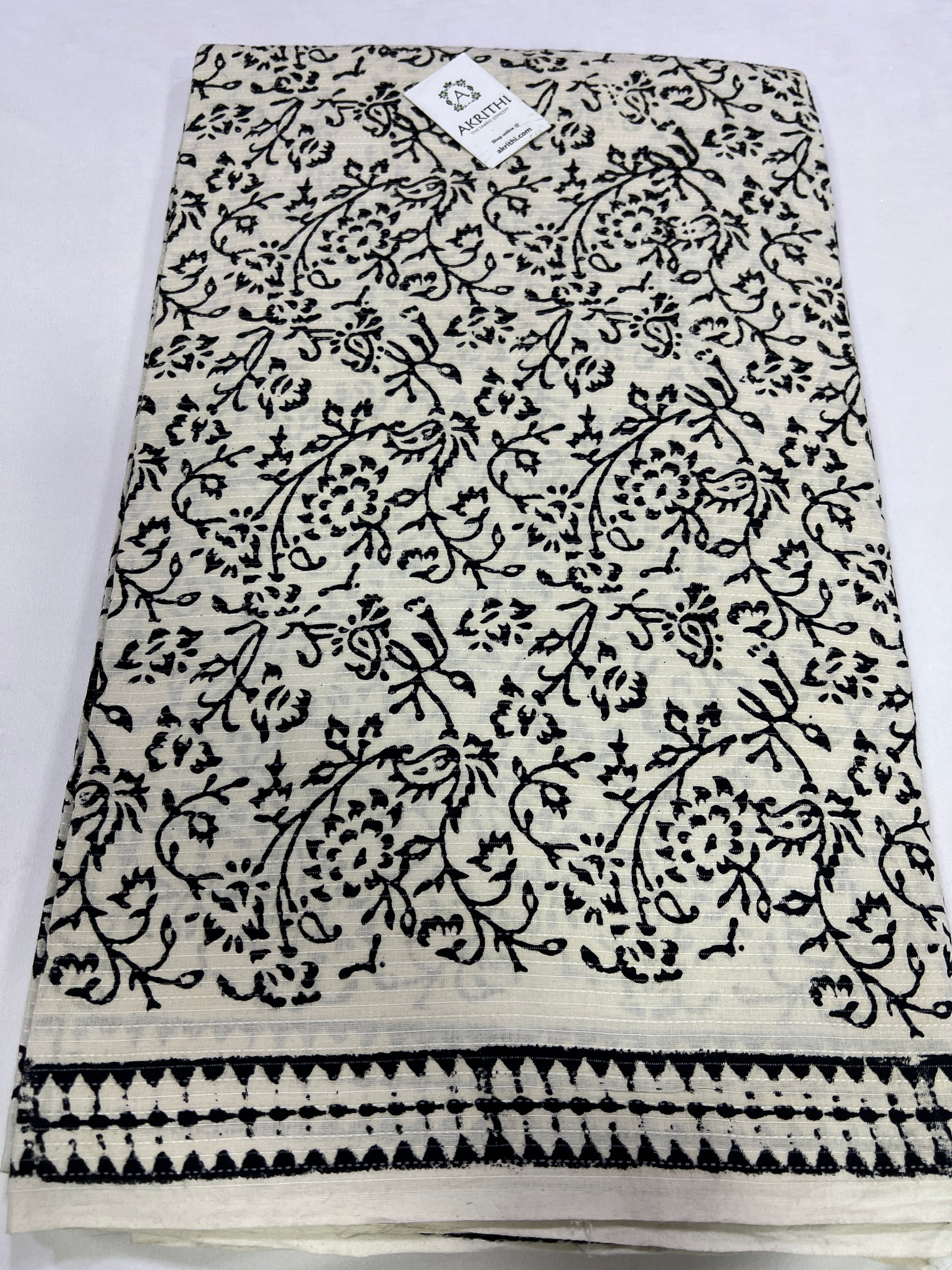 Kantha pure cotton fabric