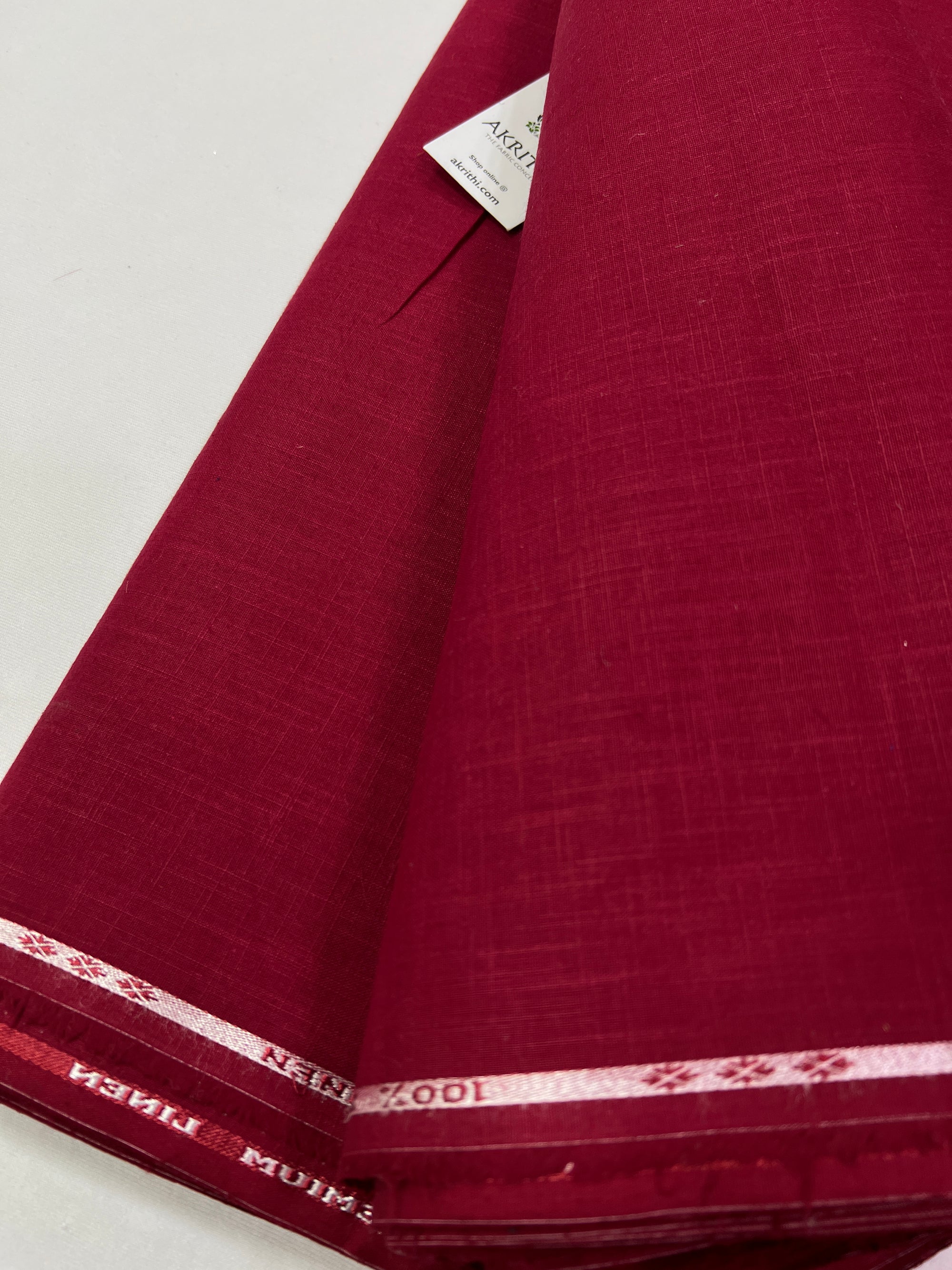 Plain cotton linen fabric