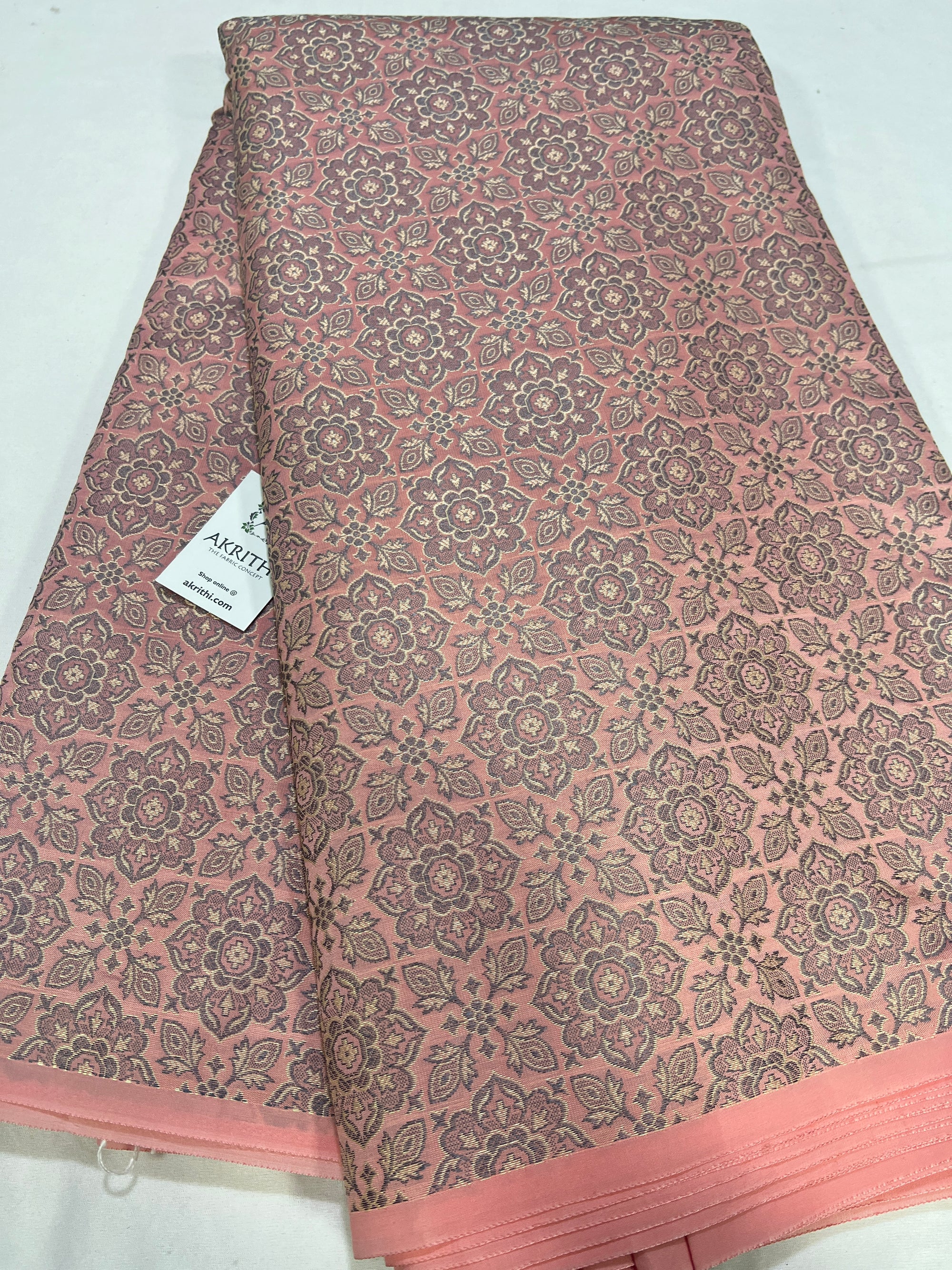 Banarasi brocade fabric without zari