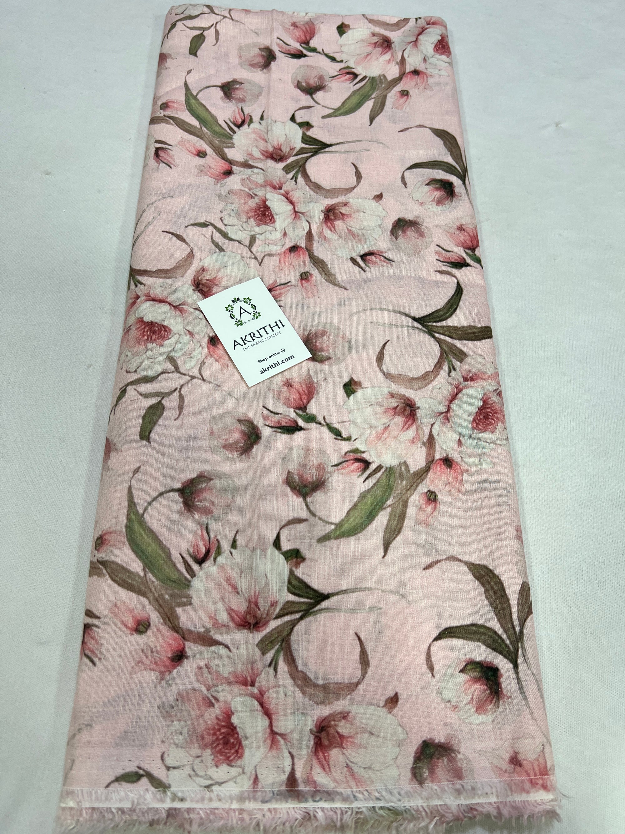 Digital Printed pure linen fabric