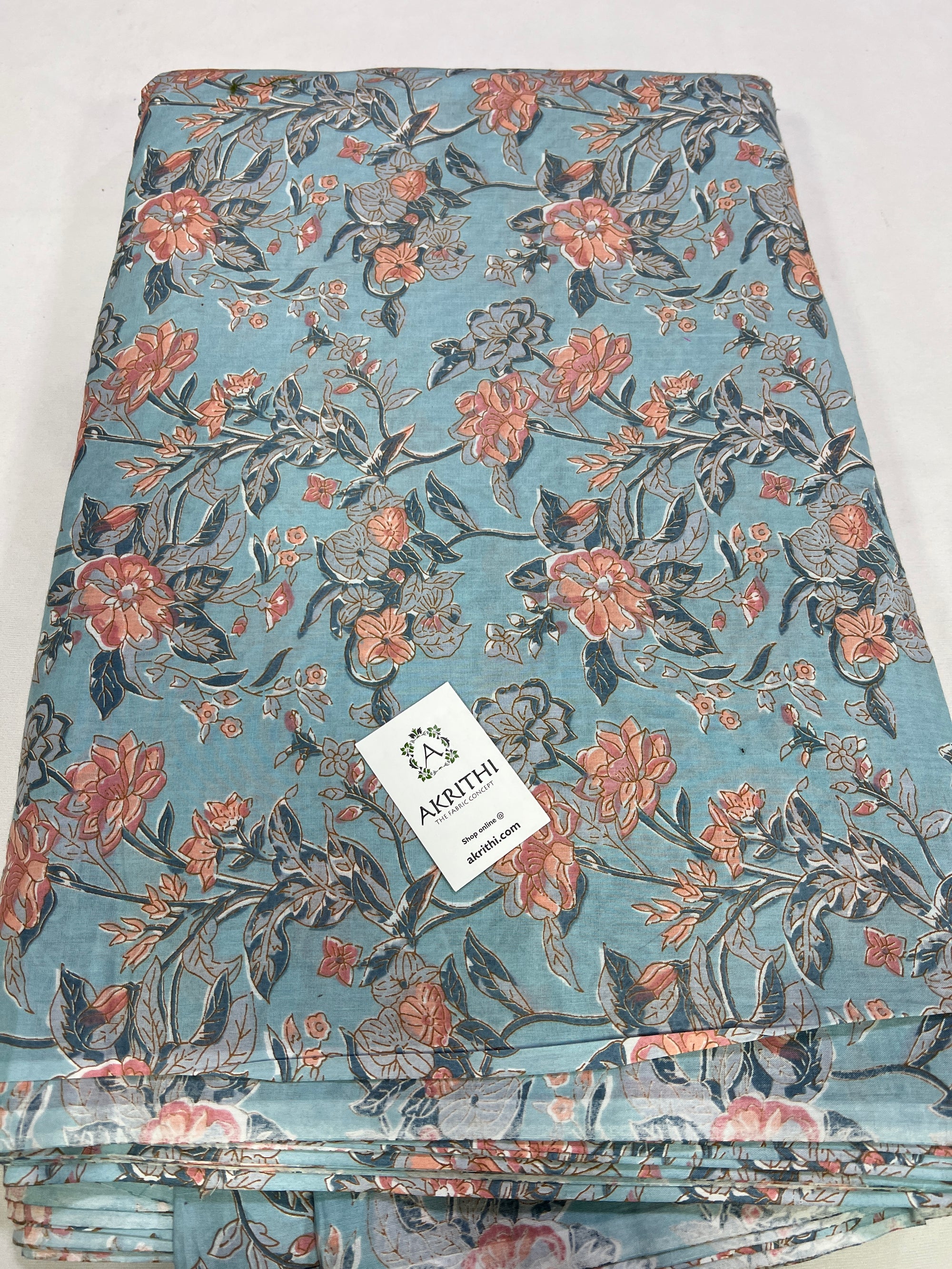 Printed pure cotton fabric