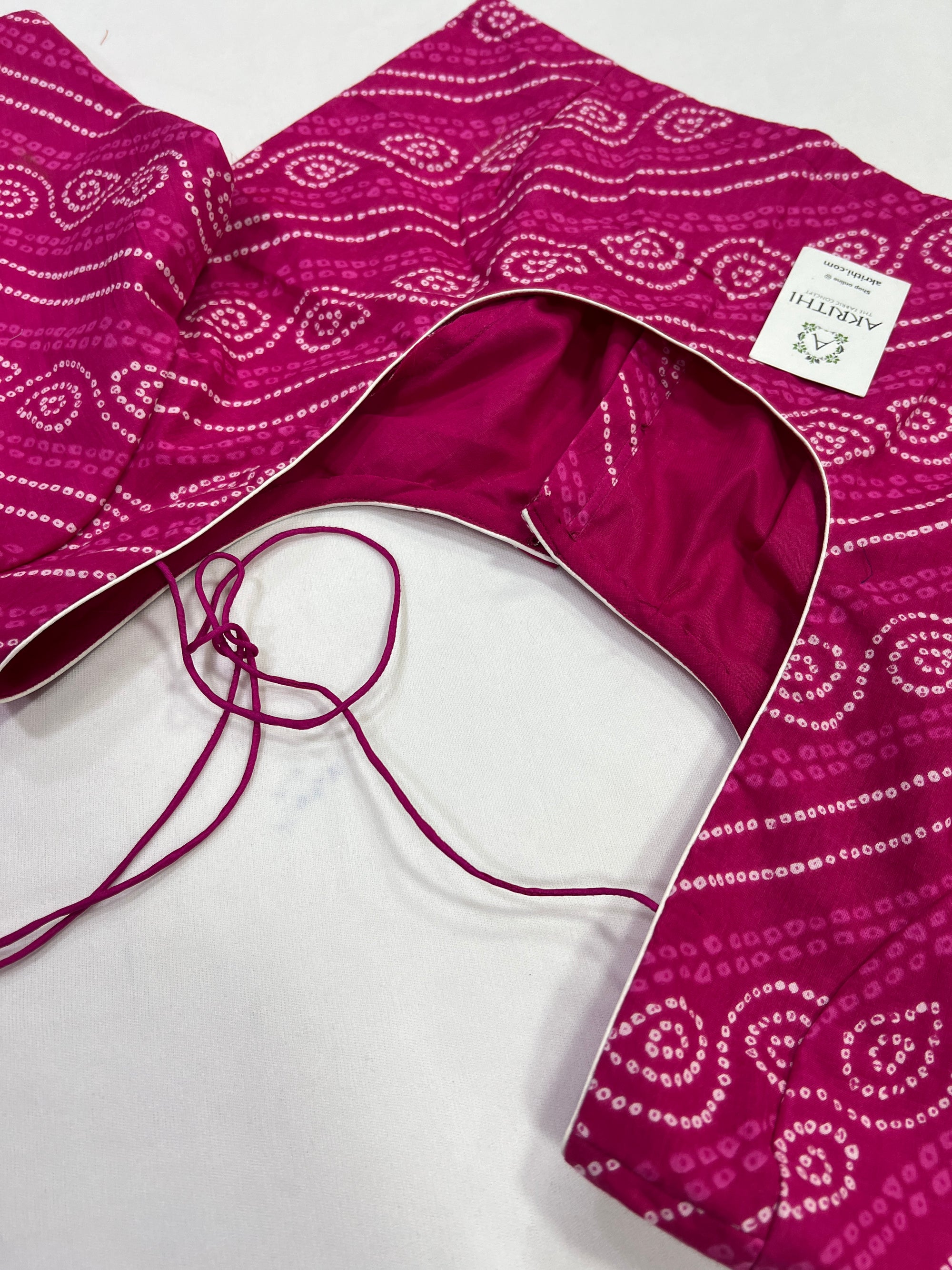 Cotton blouse with lining