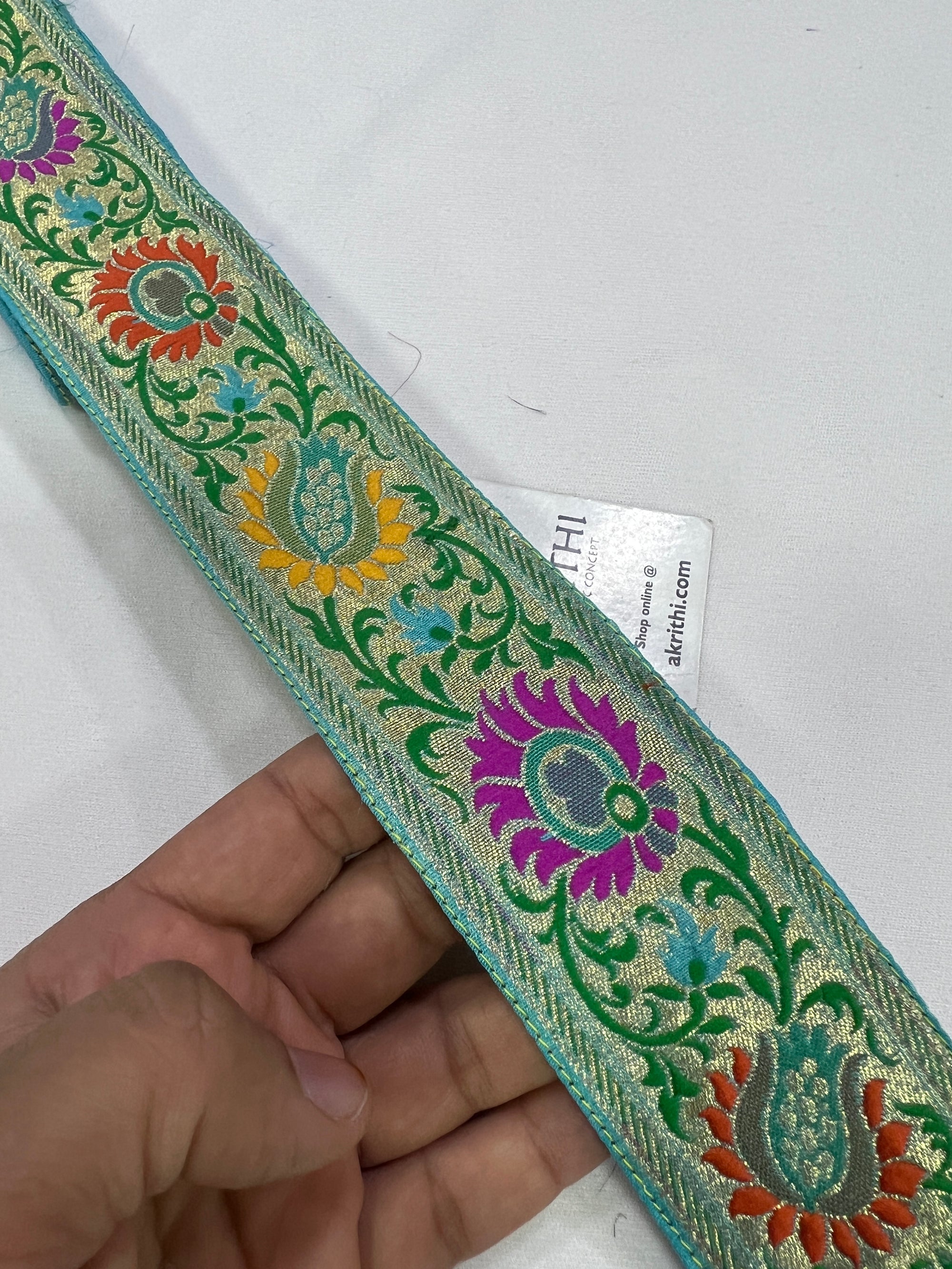 Handloom Banarasi lace 9 metres roll