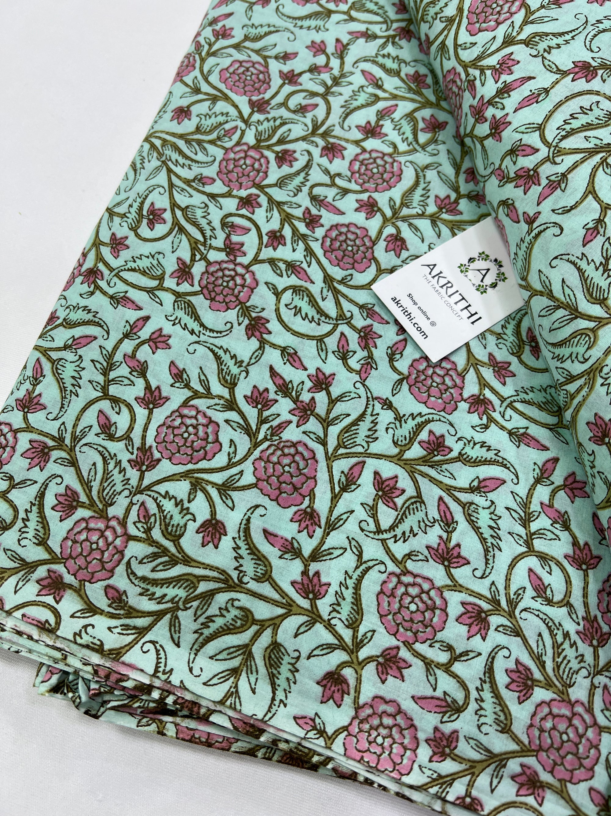 Printed pure cotton fabric
