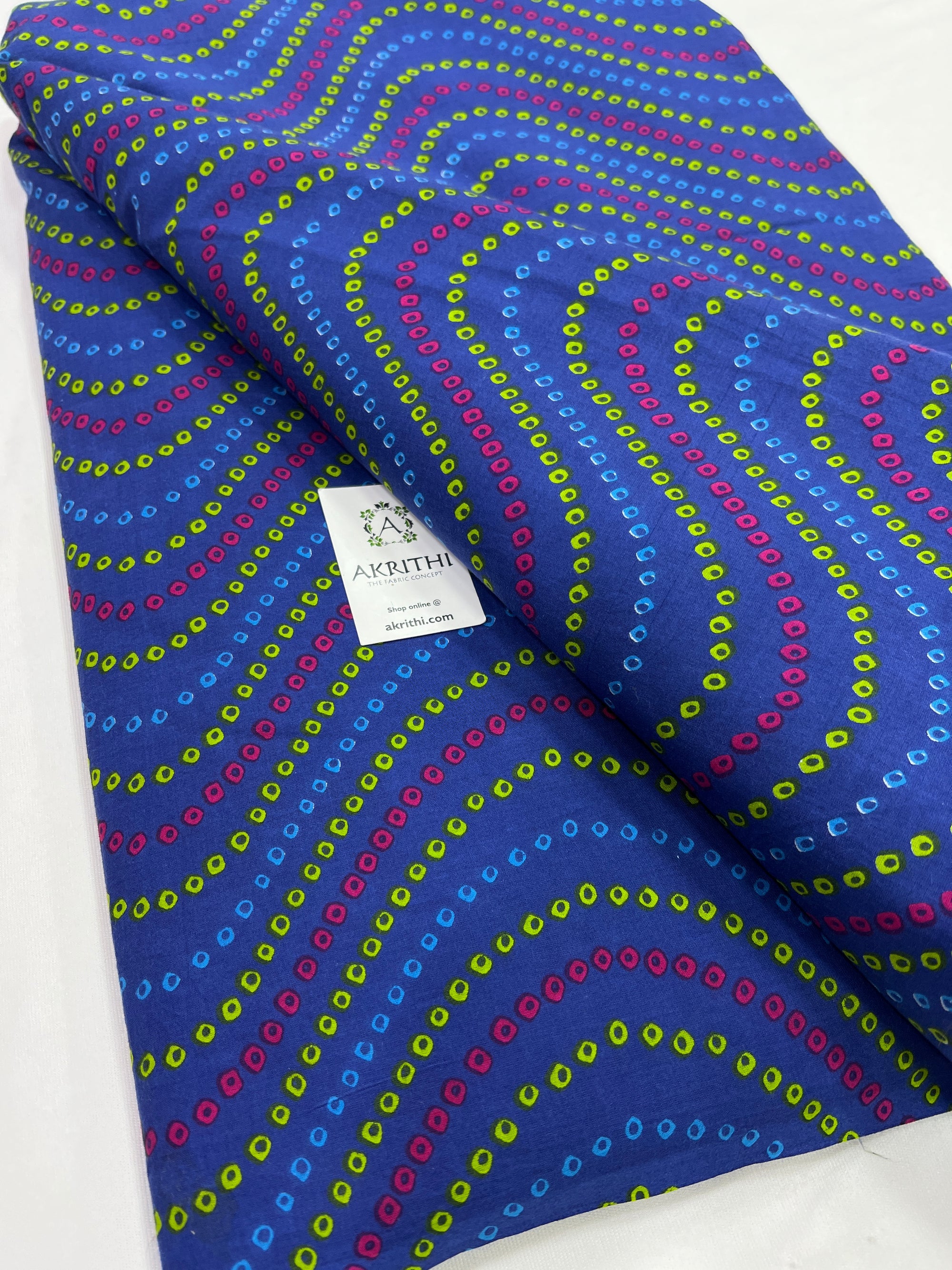 Printed pure cotton fabric