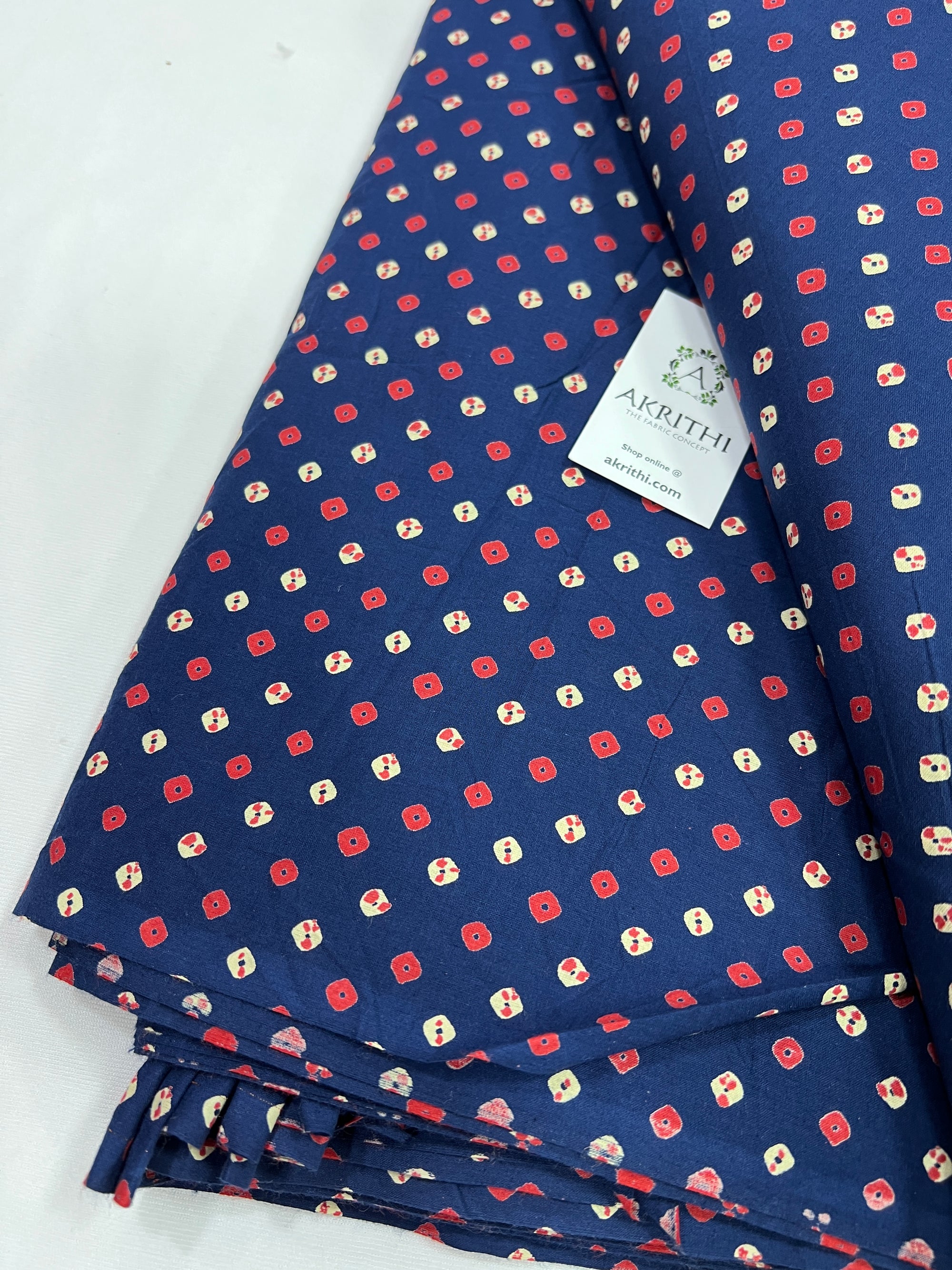 Printed pure cotton fabric