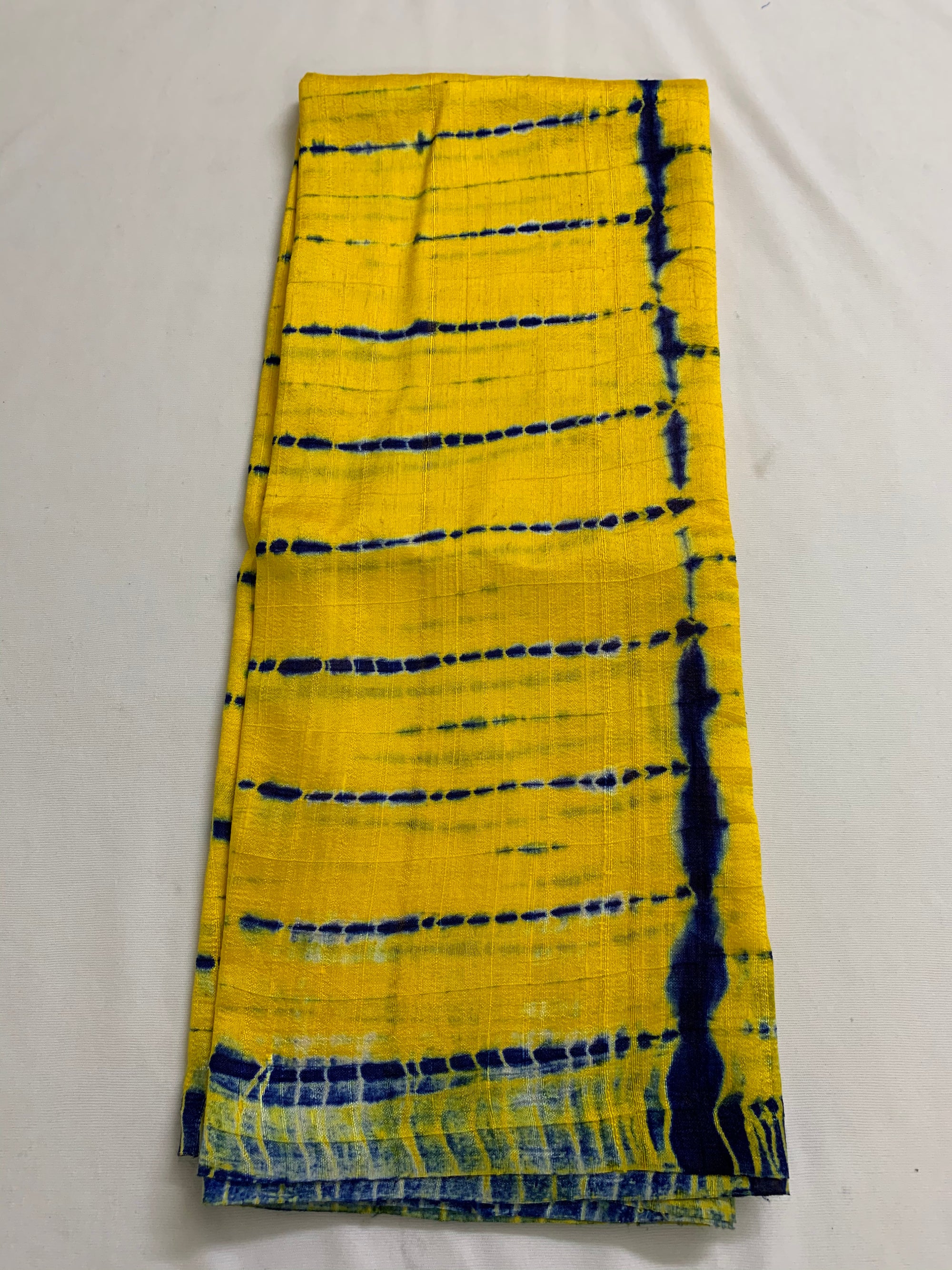 Shibori tie and dye pure raw silk kurta